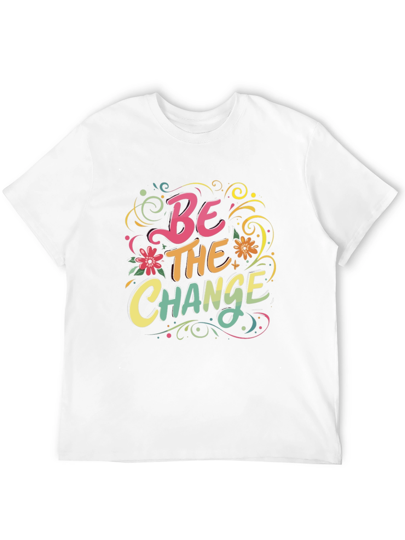 Black Be The Change Graphic Tee - Inspiring Design view 12