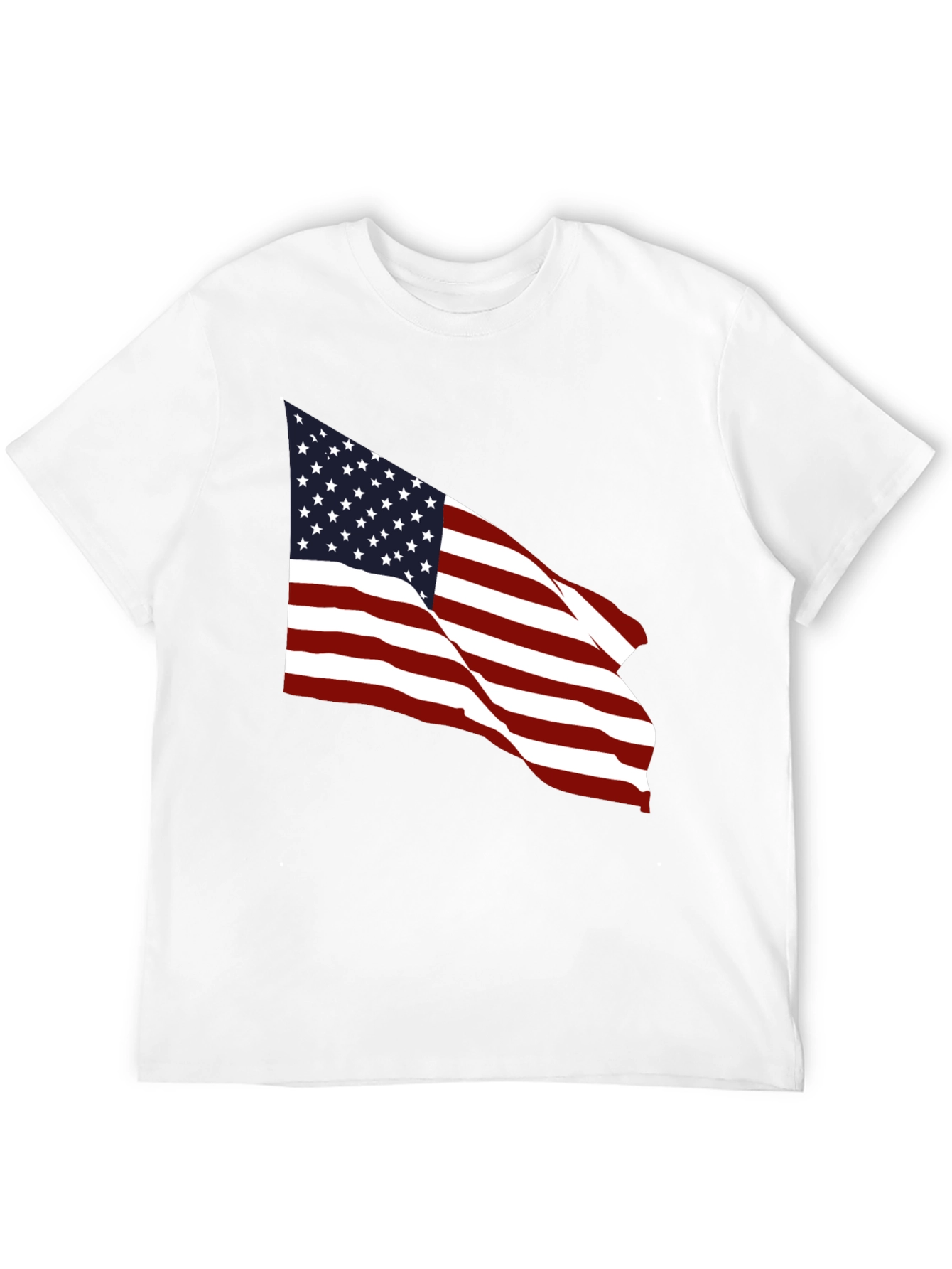 Black American Flag Graphic Black T-Shirt view 12