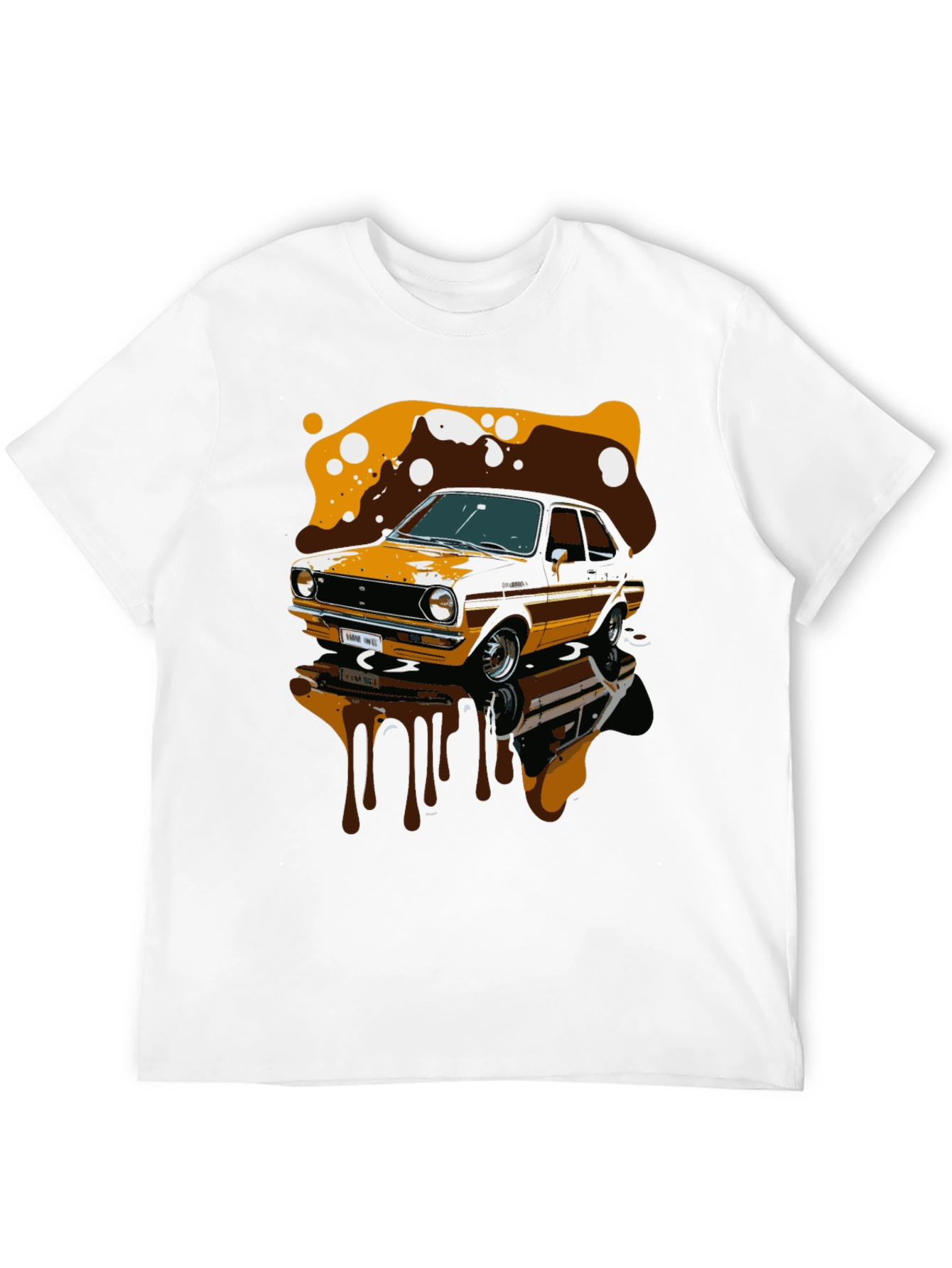Black Vintage Car Graphic T-Shirt view 12
