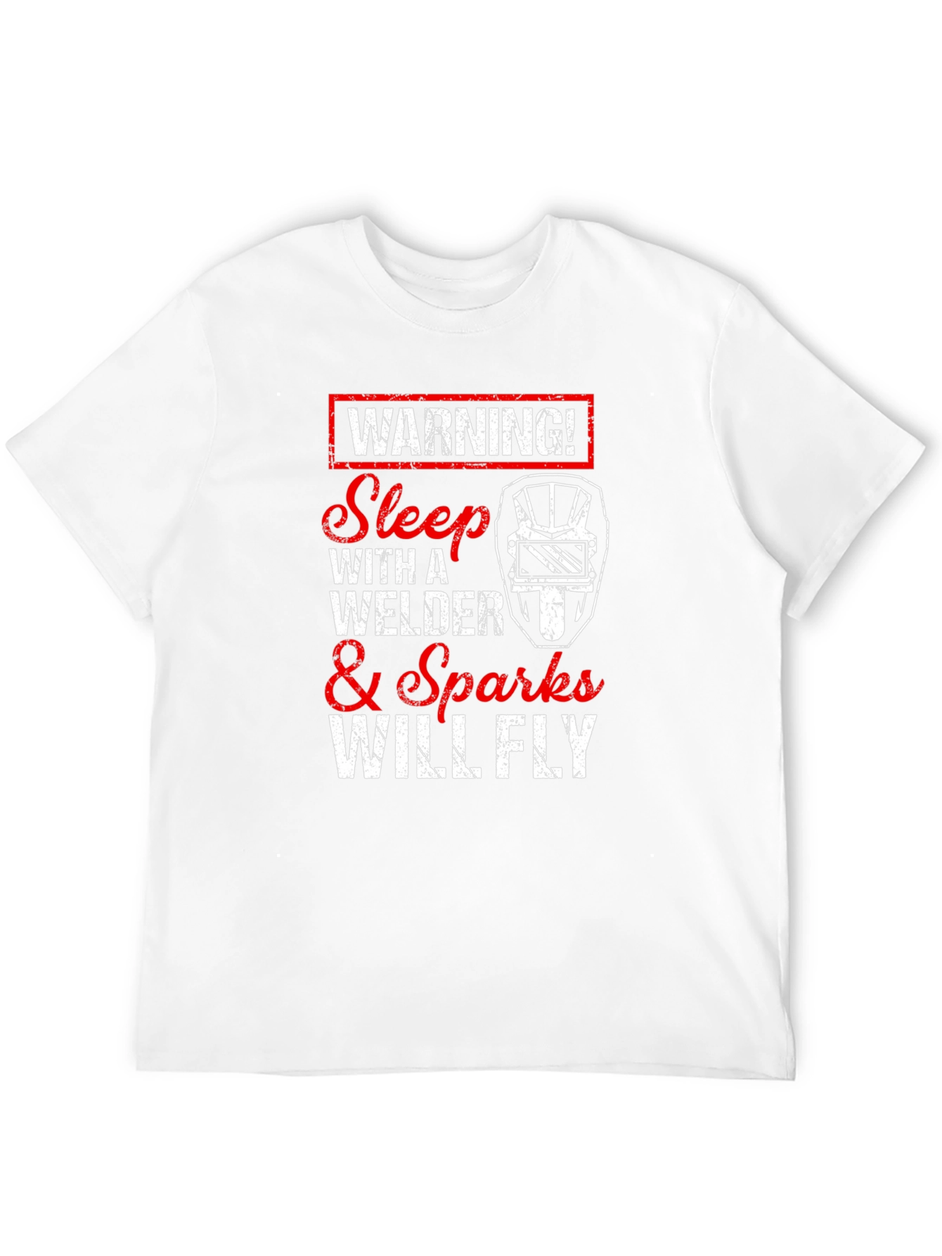 Black Warning Welder T-Shirt - Sparks Will Fly! view 12