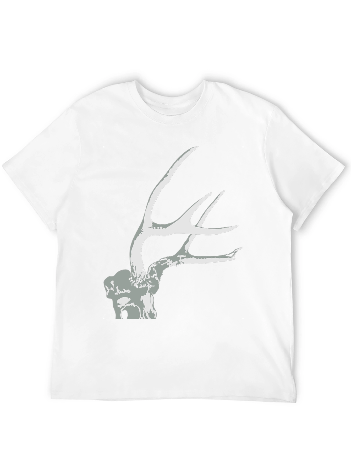 Black Antler Graphic Tee - Black Unisex T-Shirt view 12