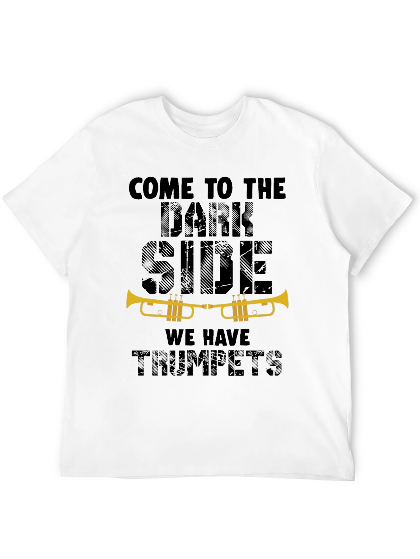 Black Dark Side Trumpets Graphic T-Shirt view 12