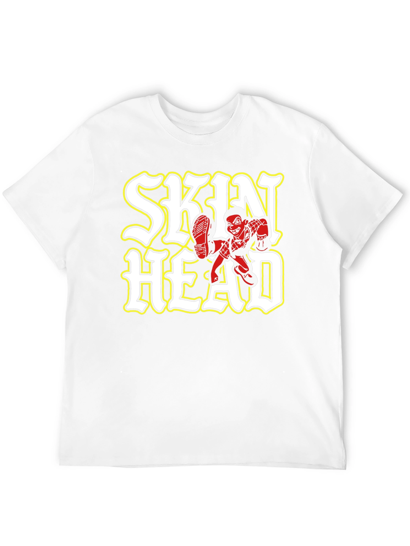 Black Skinhead Graphic Black T-Shirt view 12