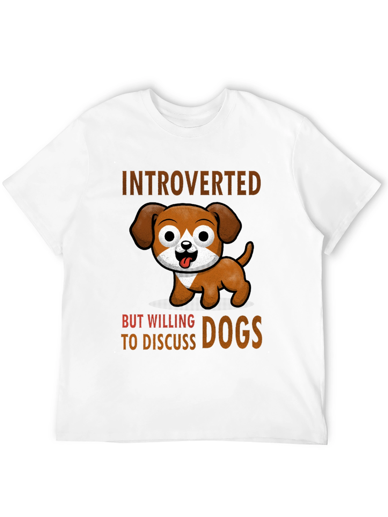 Black Introverted But Willing to Discuss Dogs T-Shirt view 12