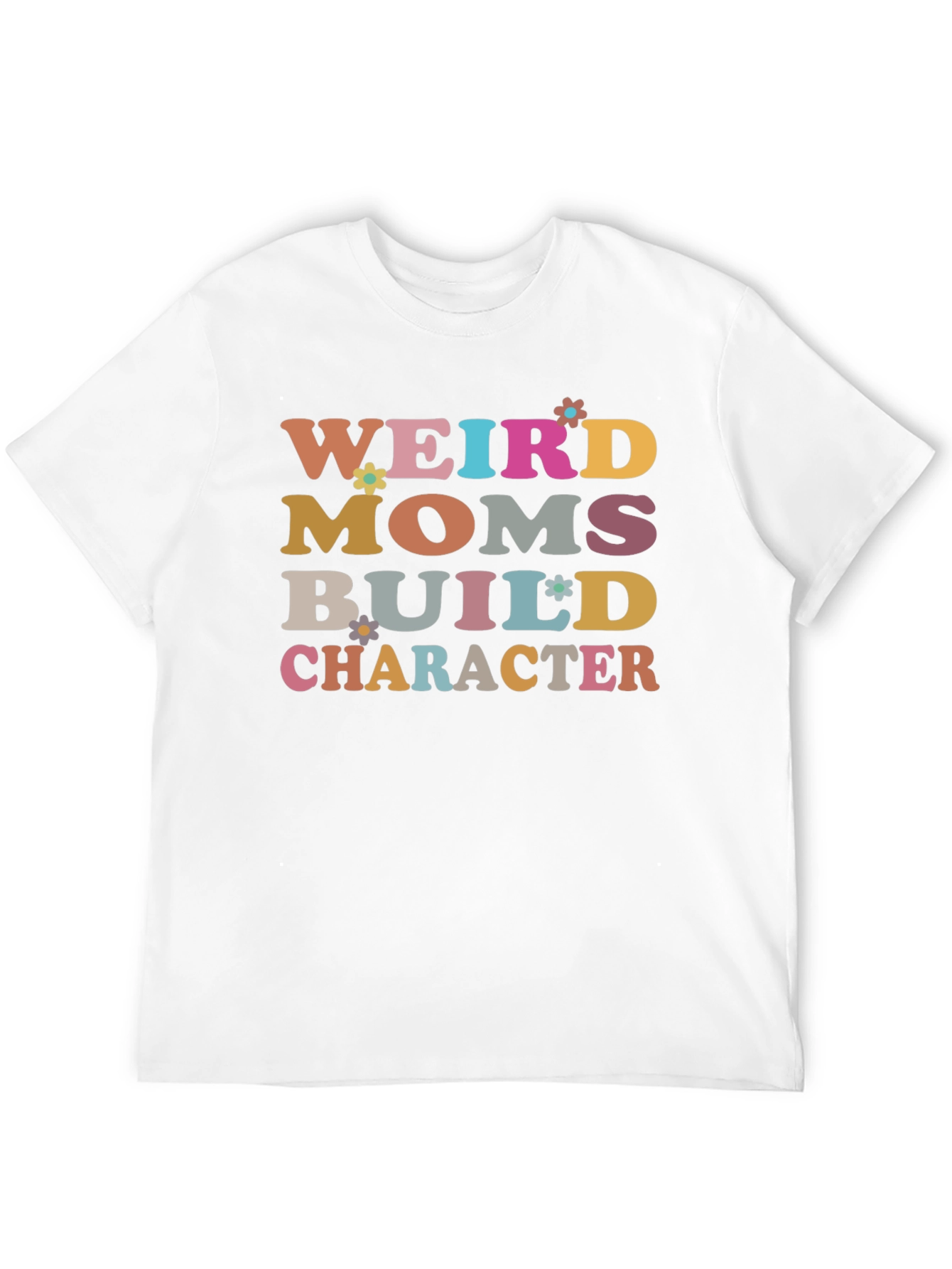 Black Weird Moms Build Character T-Shirt view 12