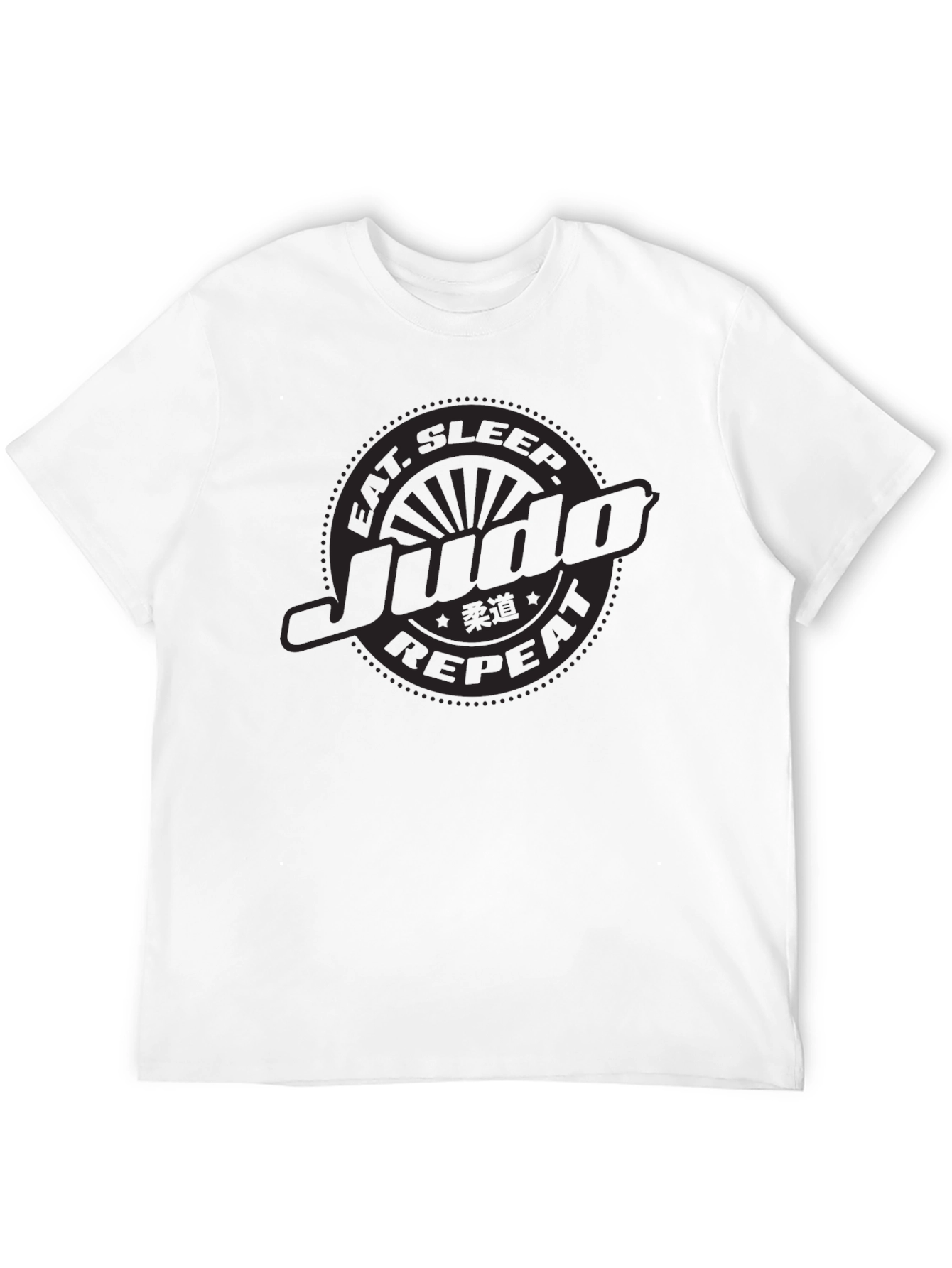 Black Eat Sleep Judo Repeat - Black T-Shirt view 12