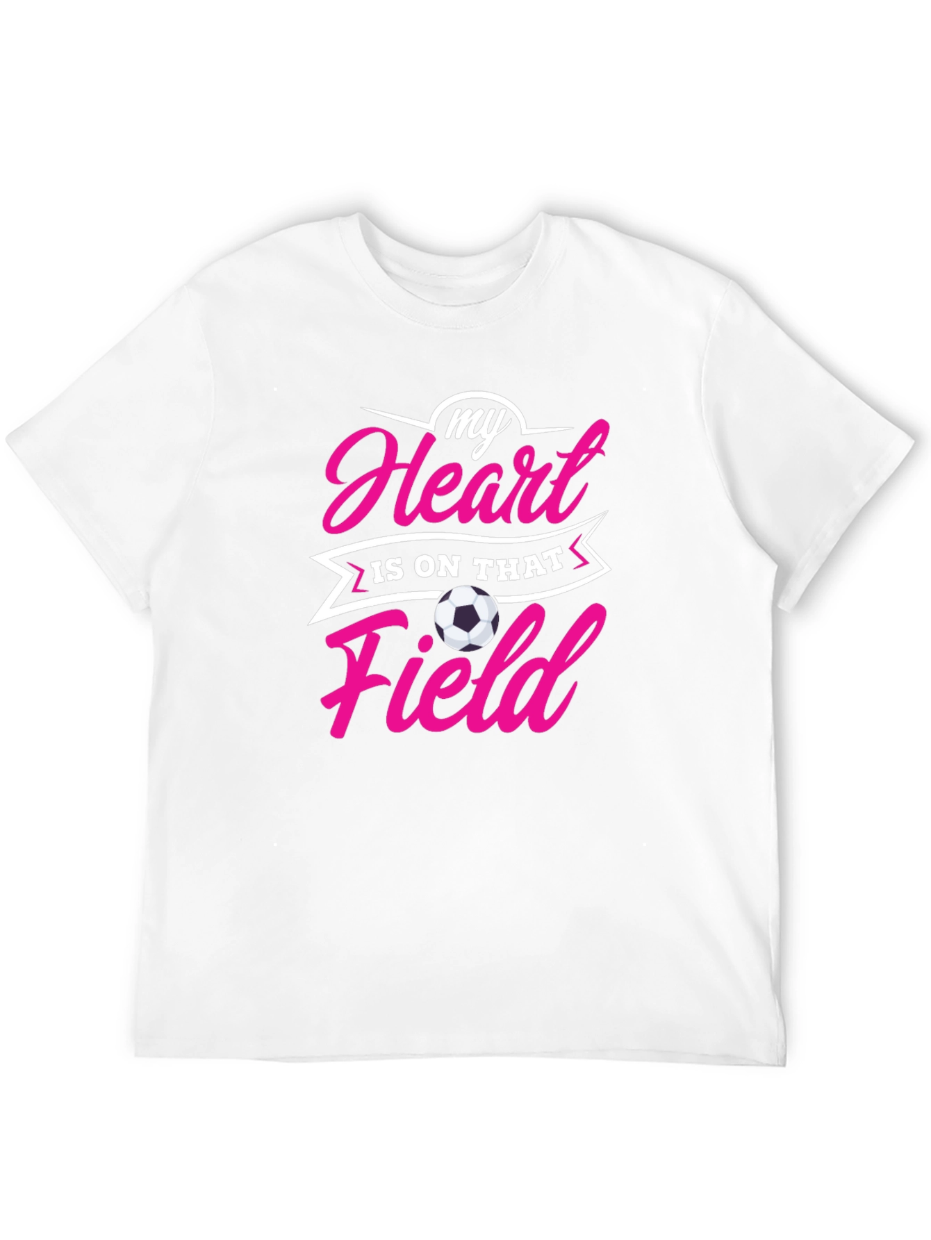 Black Soccer Mom/Dad Heart on Field Black T-Shirt view 12