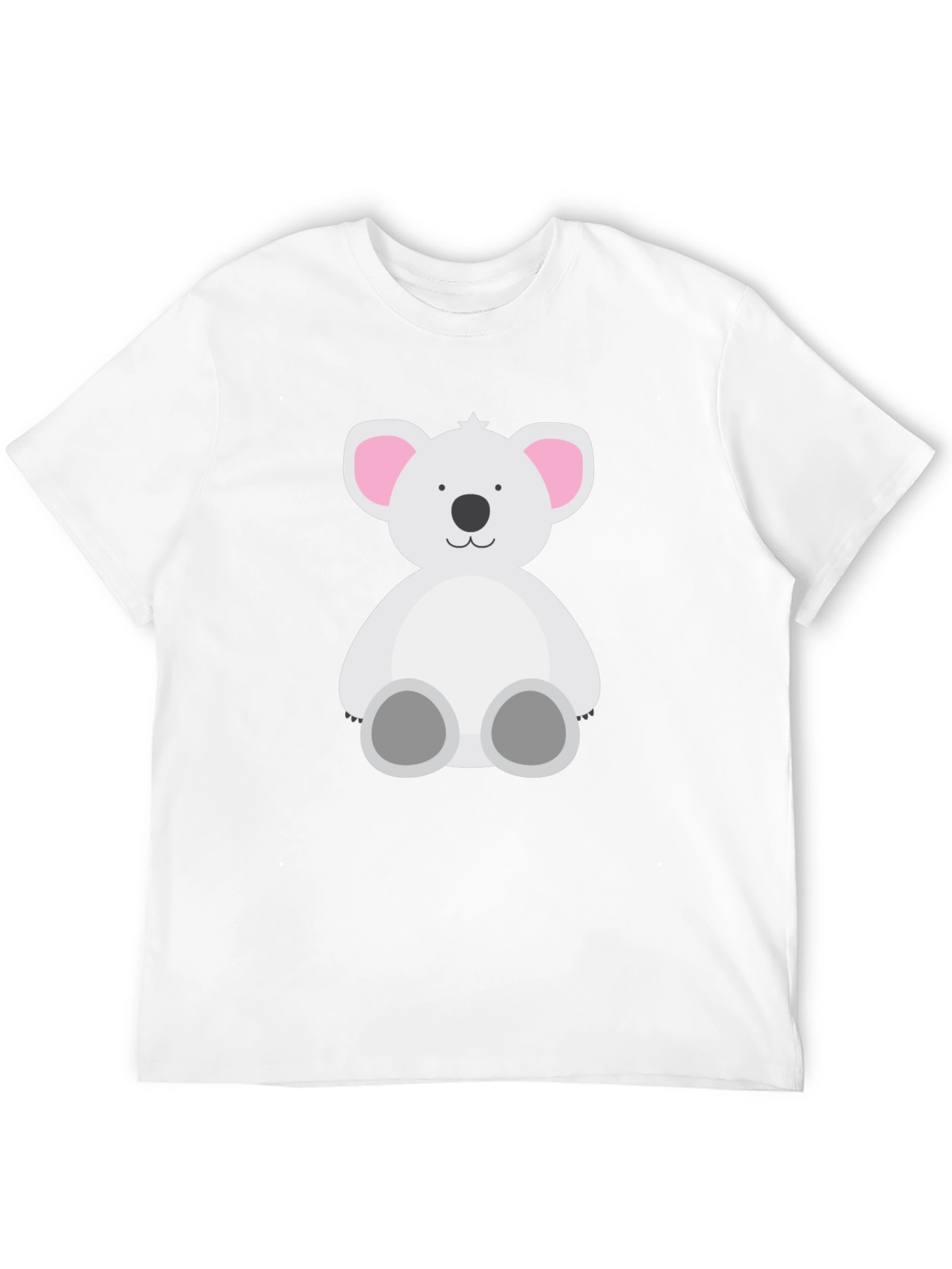 Black Cute Koala Bear Graphic T-Shirt view 12