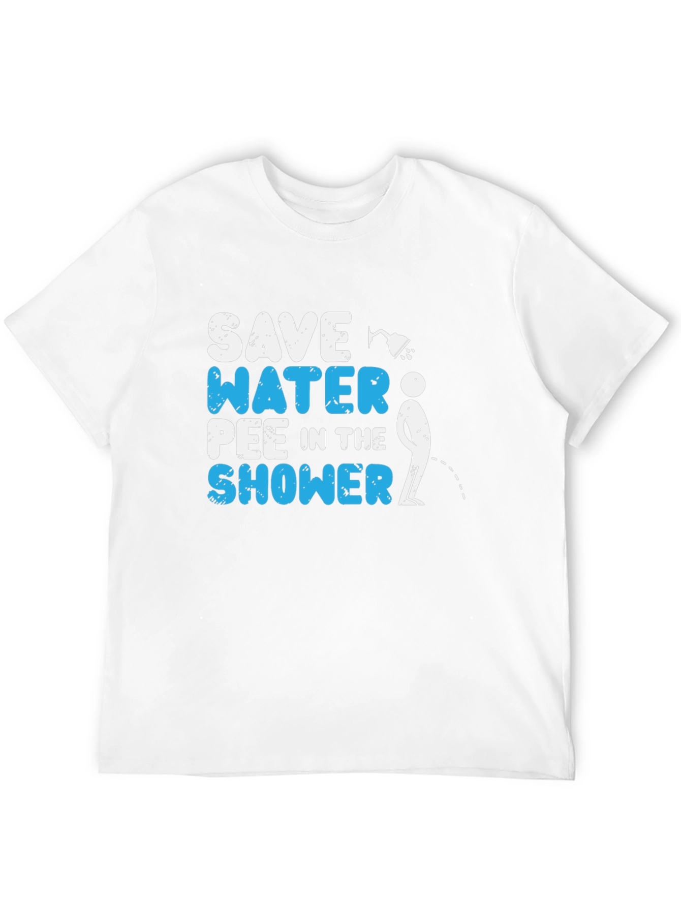 Black Save Water Pee in the Shower Graphic Tee view 12