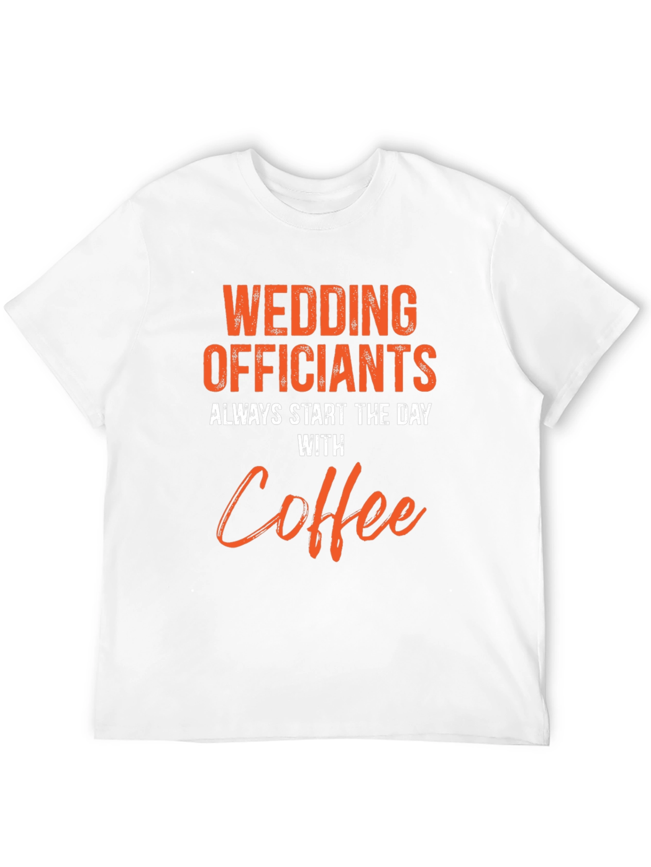 Black Wedding Officiants Coffee T-Shirt view 12