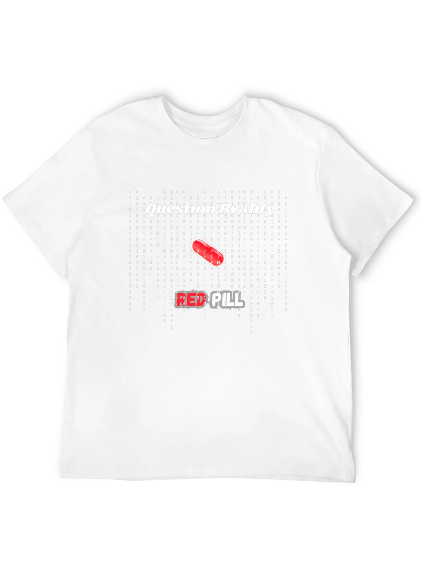 Black Question Reality Red Pill T-Shirt view 12