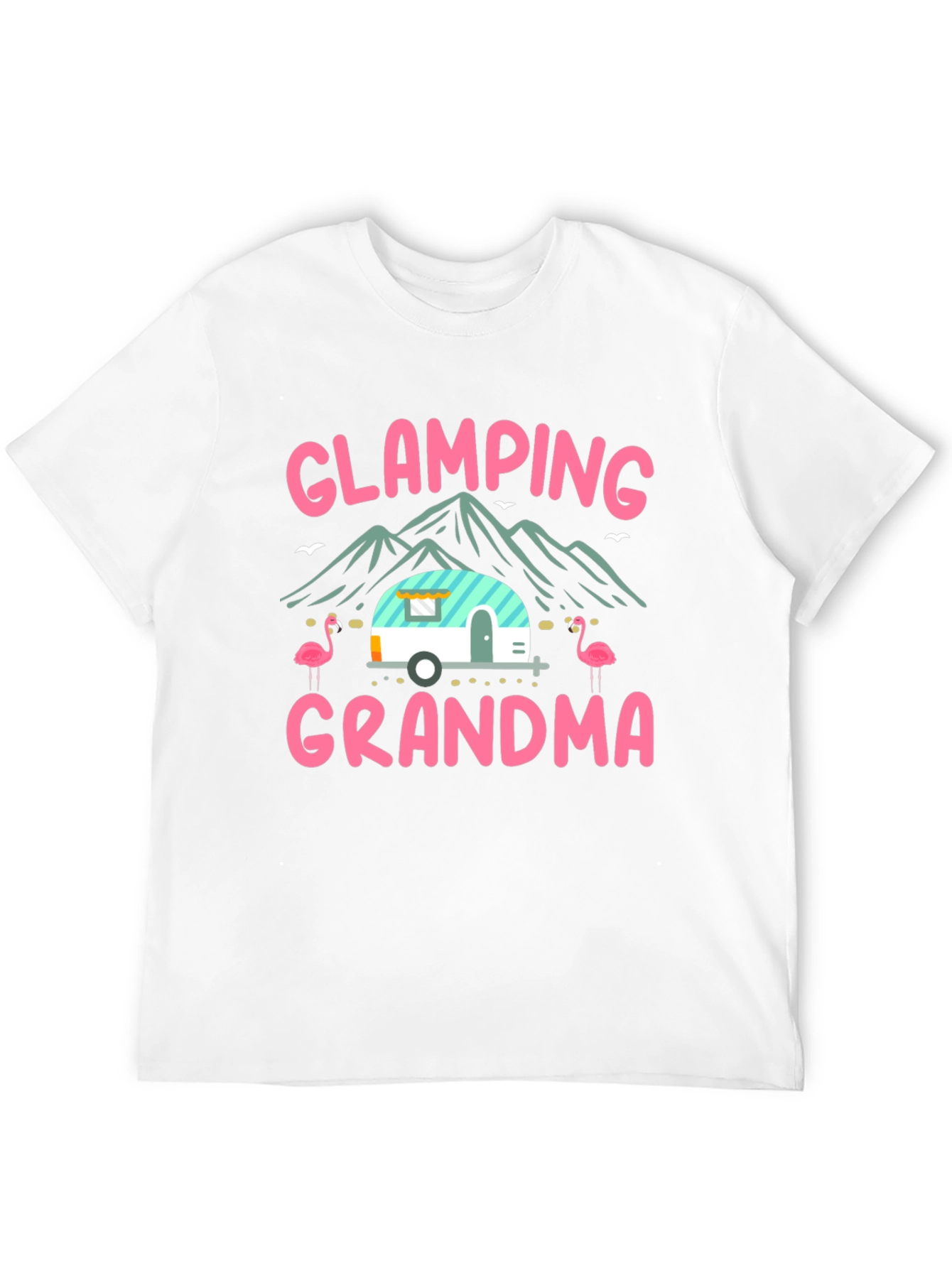 Black Glamping Grandma T-Shirt - Camping Tee view 12
