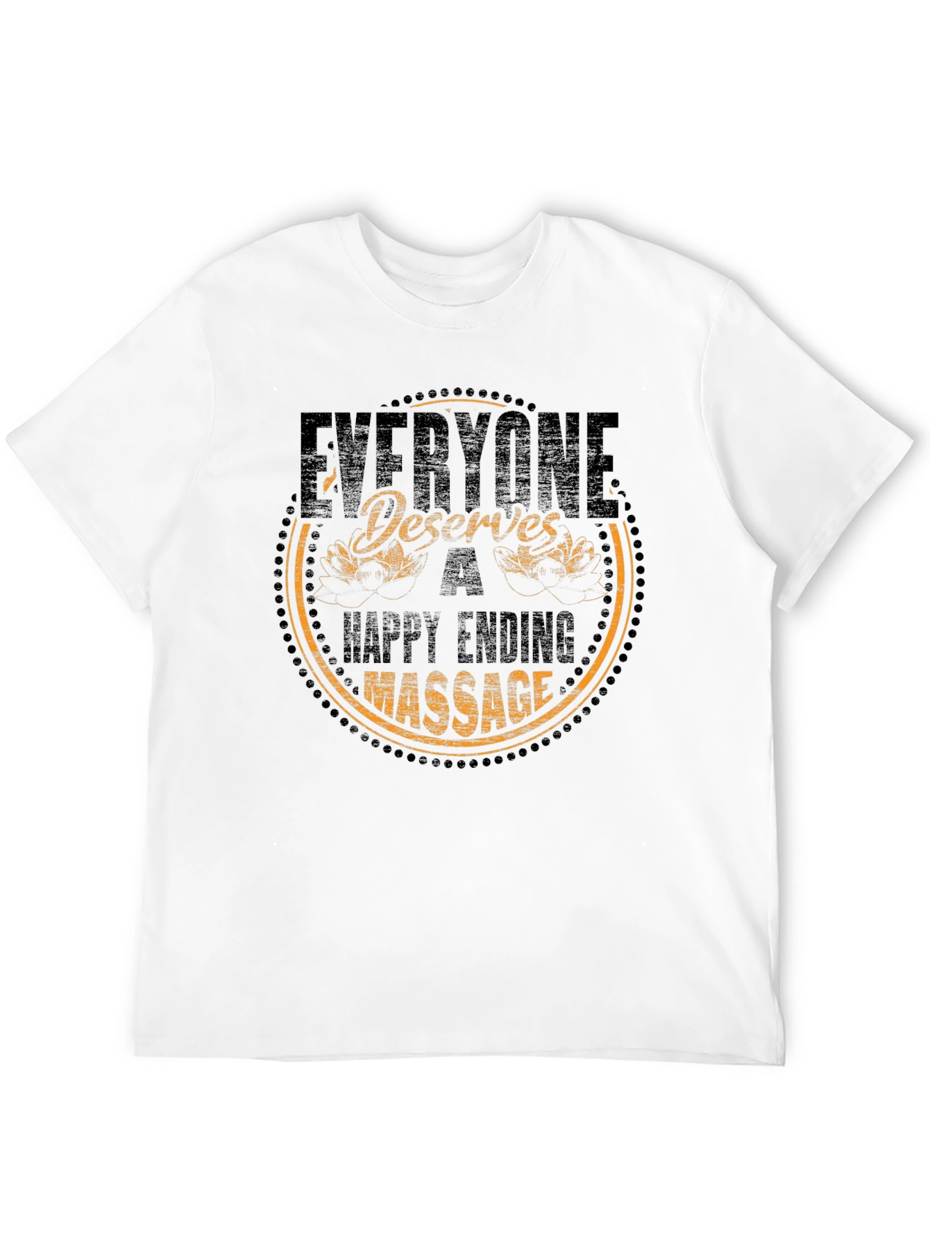 Black Everyone Deserves a Happy Ending Massage T-Shirt view 12