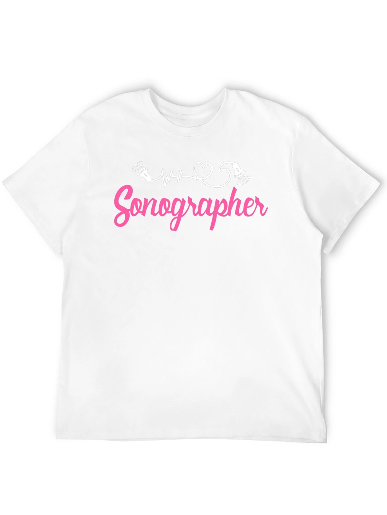 Black Sonographer T-Shirt - Medical Professional Apparel view 12