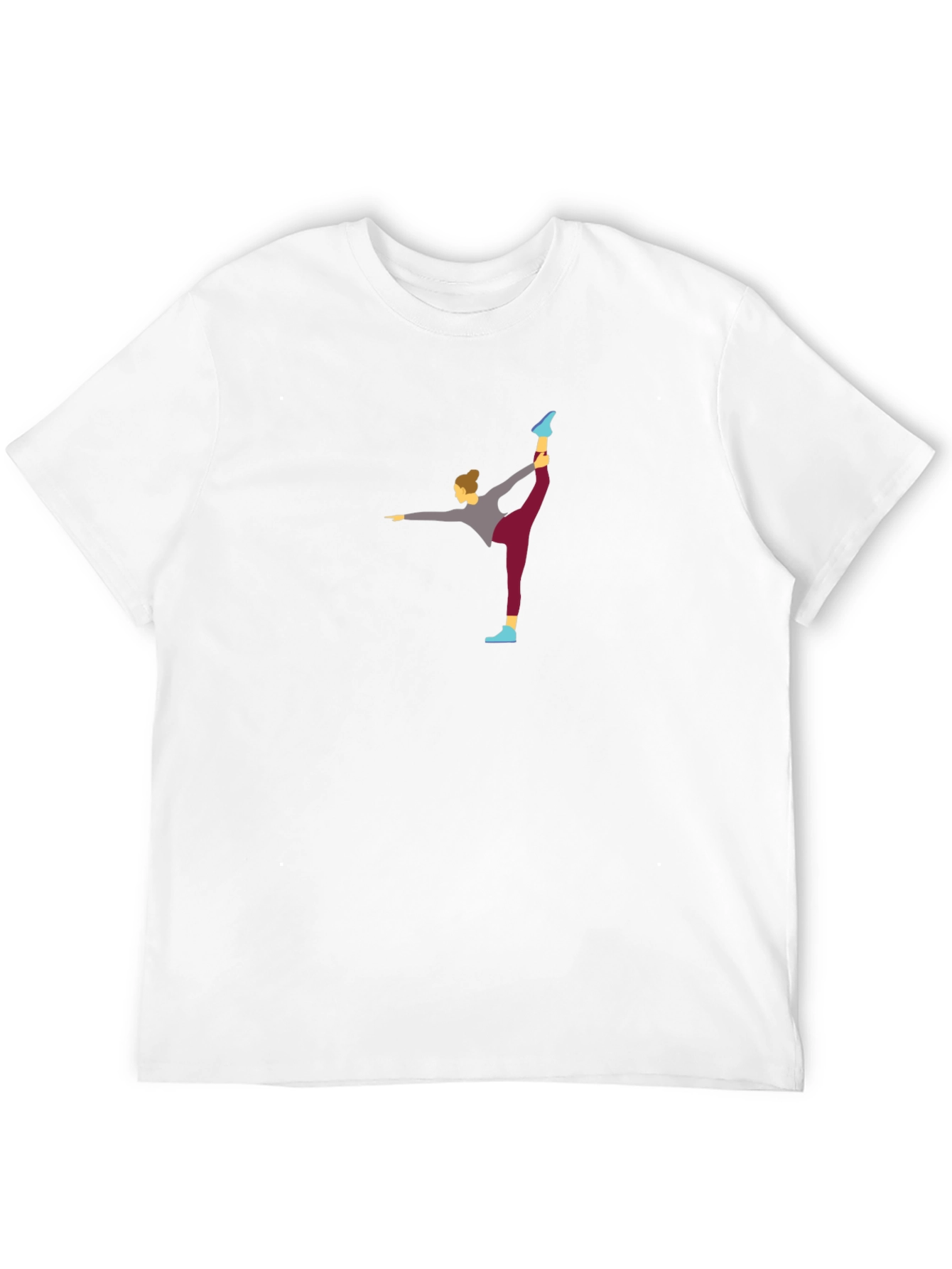Black Yoga Pose Graphic Tee - Men's Black T-Shirt view 12