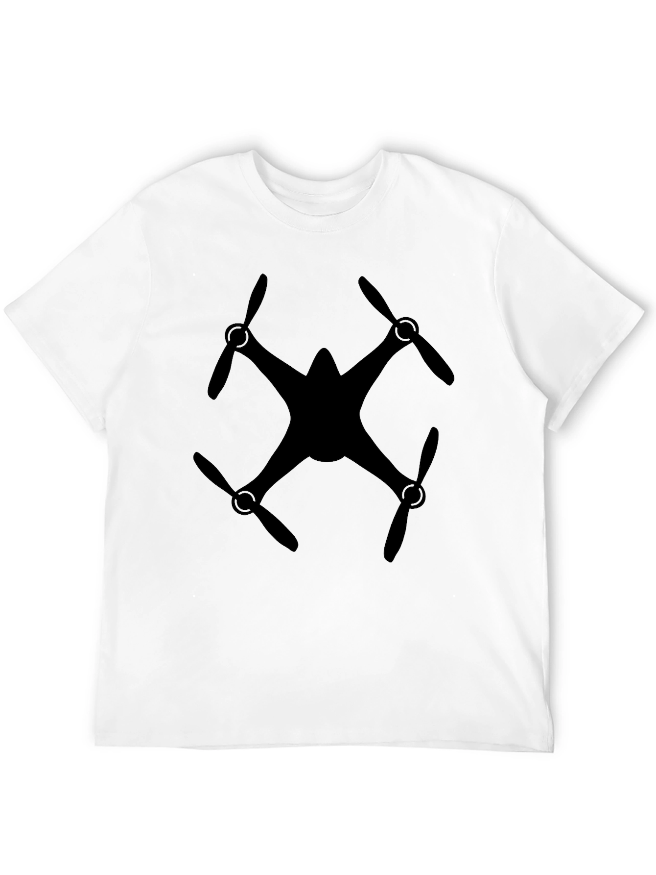 Black Drone Graphic Tee - Black view 12