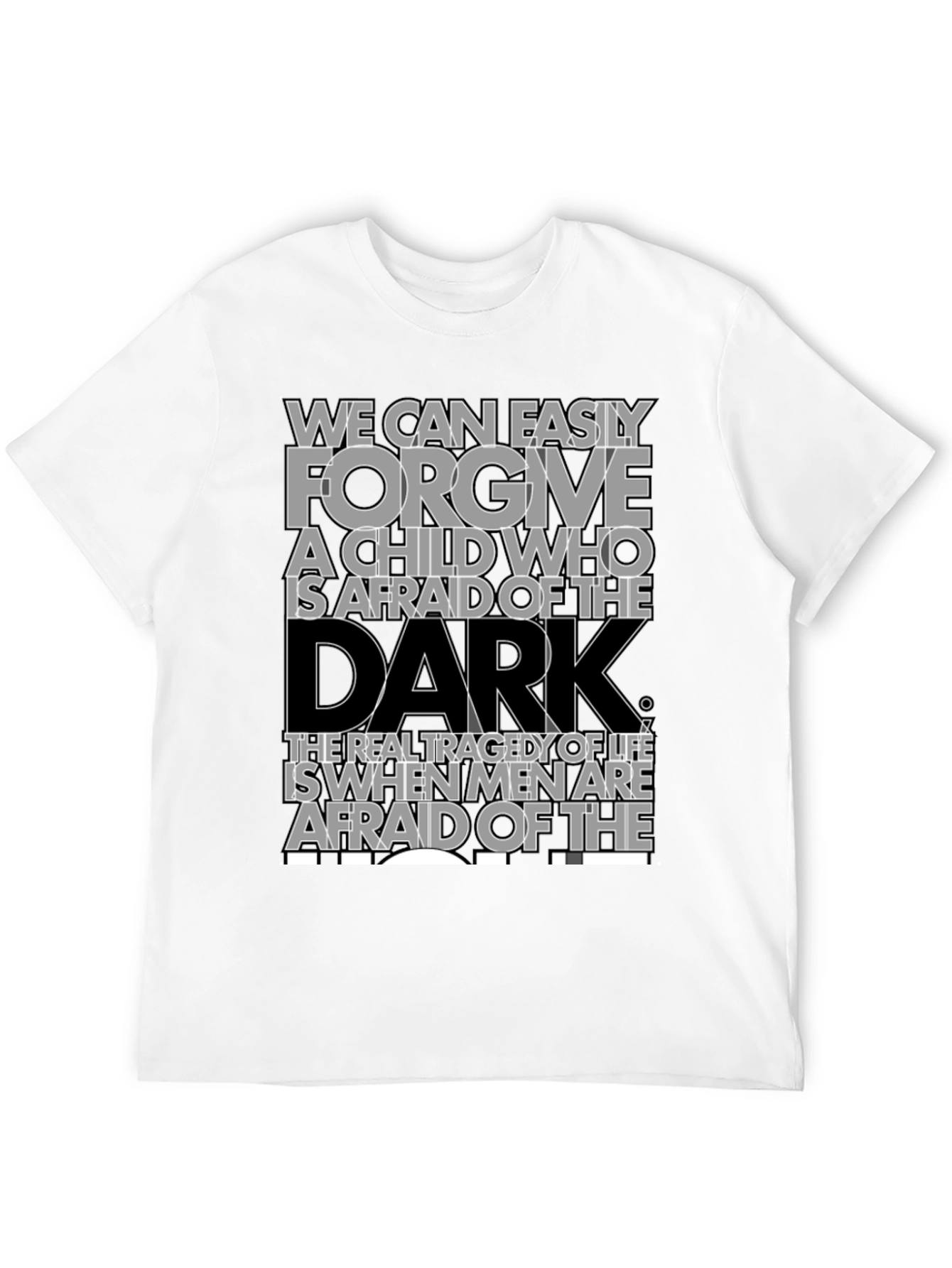 Black Forgive the Child T-Shirt - Inspiring Dark Quote Tee view 12