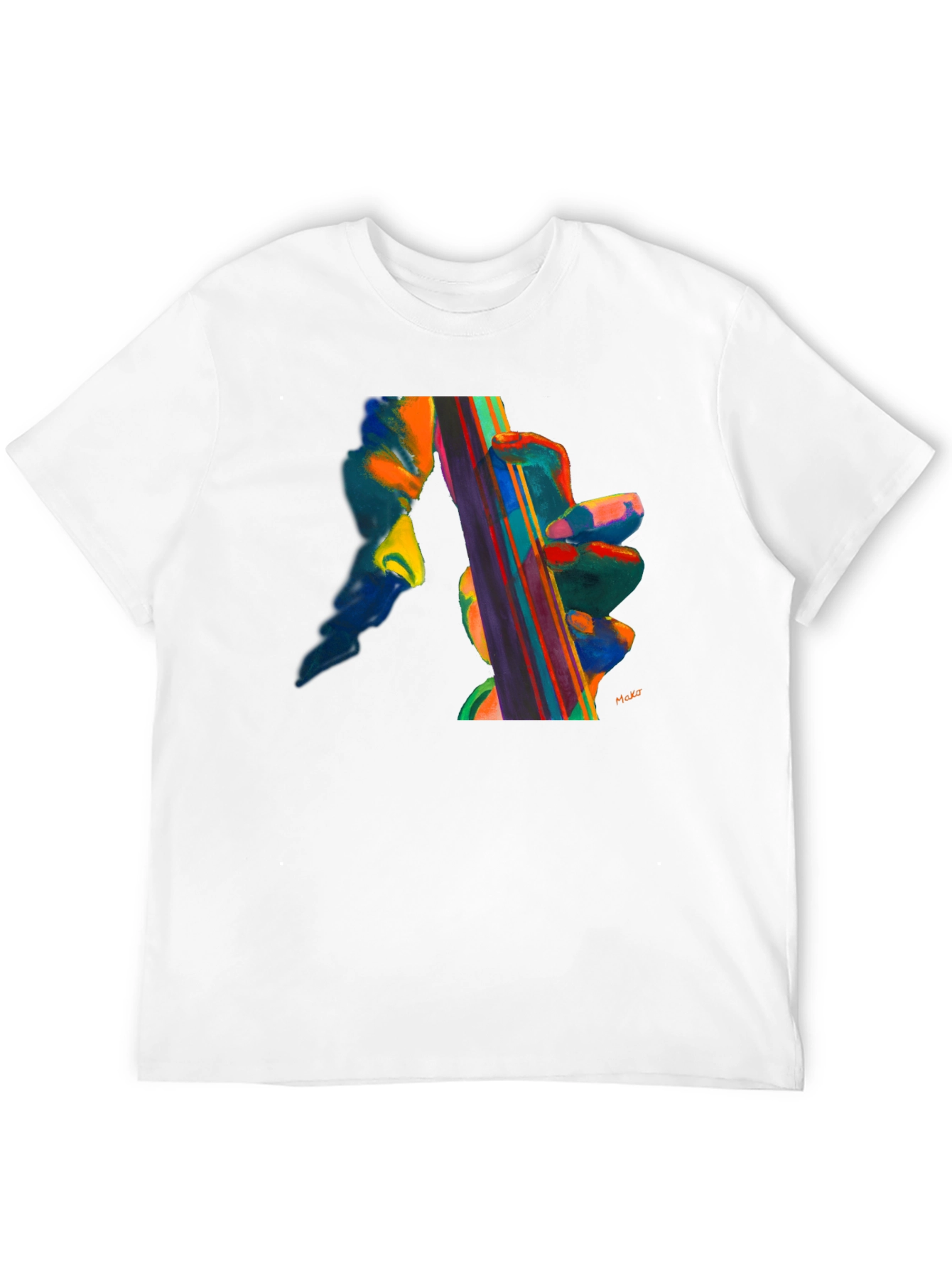 Black Abstract Musical T-Shirt view 12