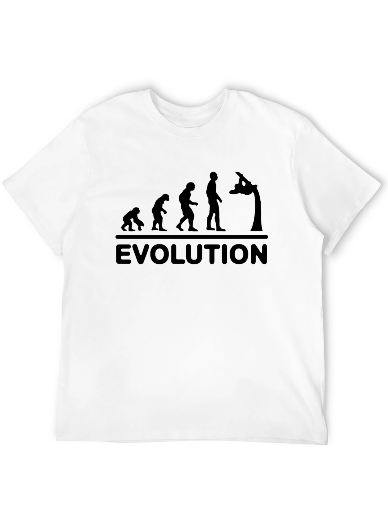 Black Evolution Gymnastics T-Shirt - Black Cotton Tee view 12