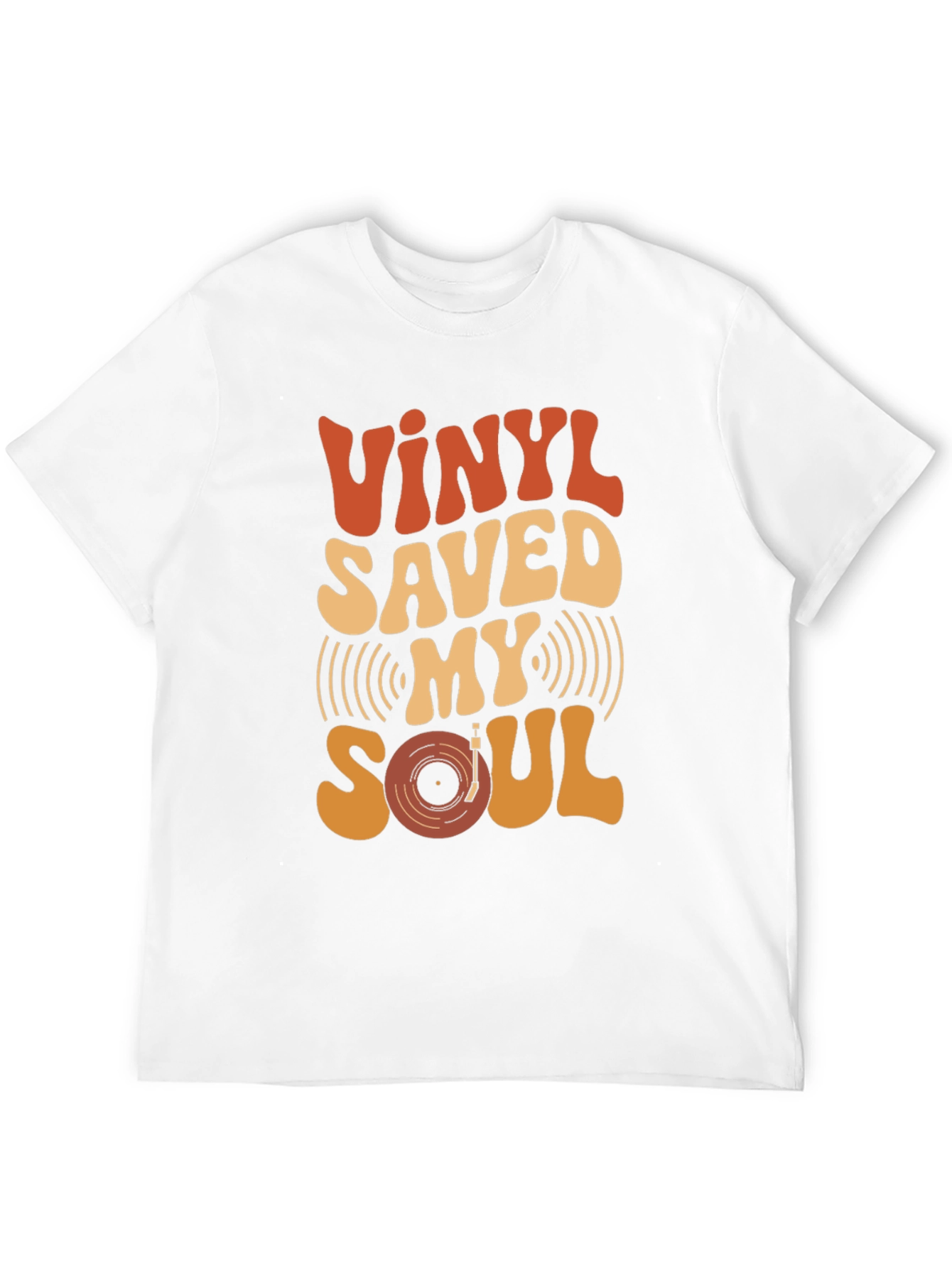 Black Vinyl Saved My Soul Retro Graphic Tee view 12
