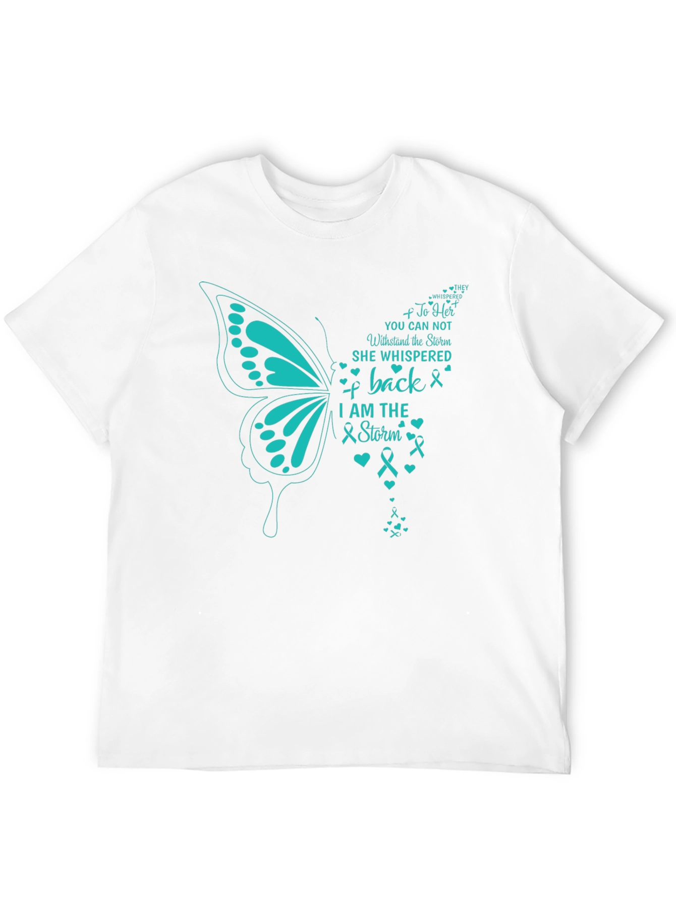 Black I Am The Storm Butterfly T-Shirt view 12