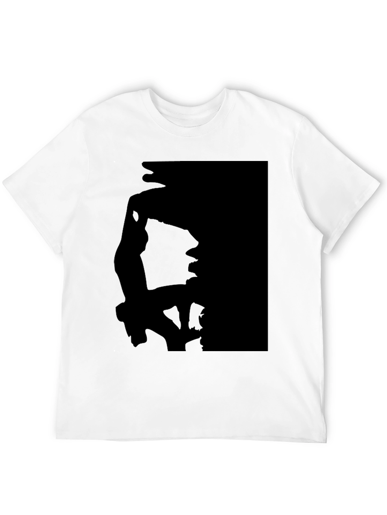 Black Silhouette Print Black T-Shirt view 12