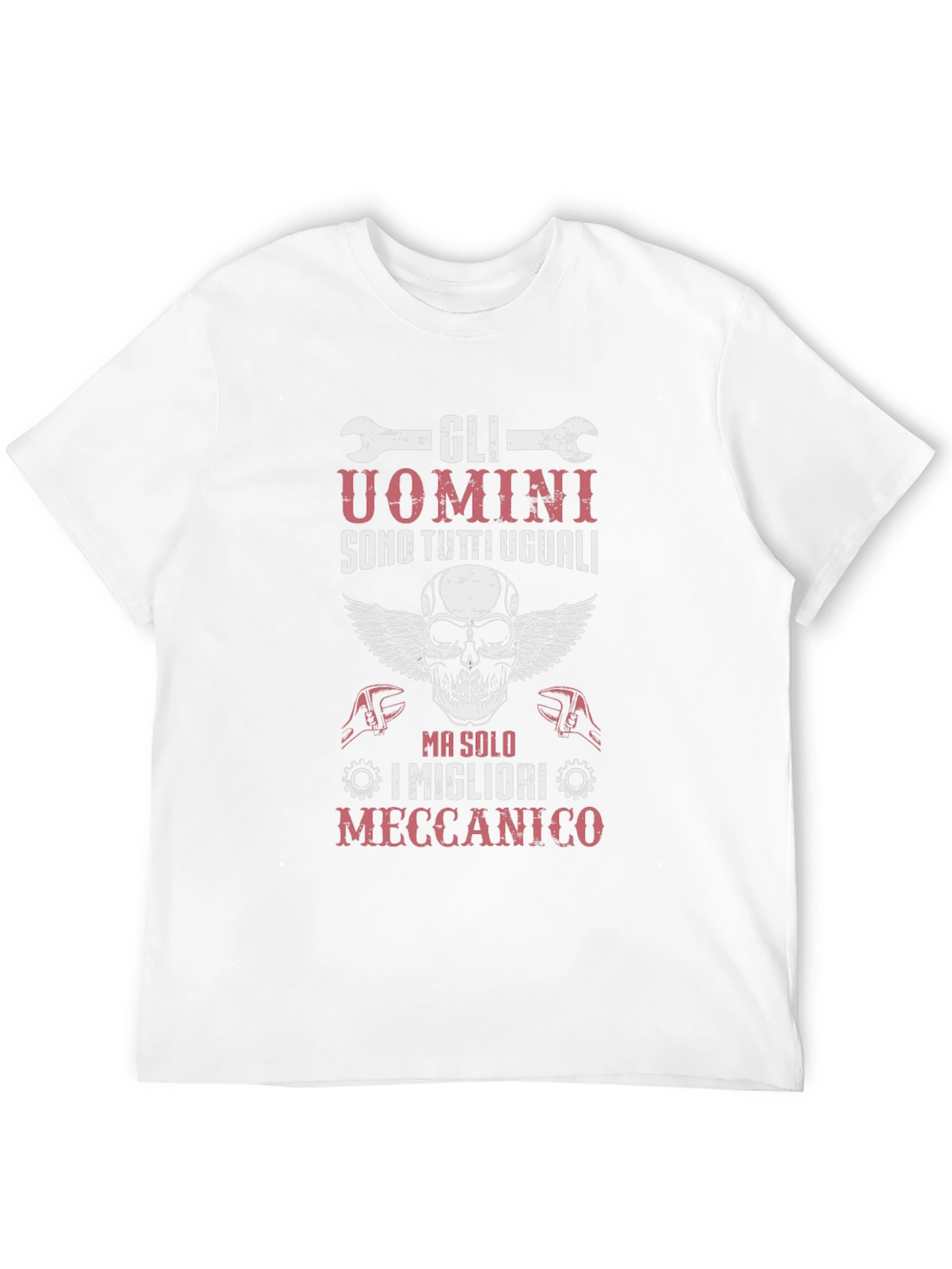 Black Mechanic Skull Winged T-Shirt - Gli Uomini Sono Tutti Uguali view 12