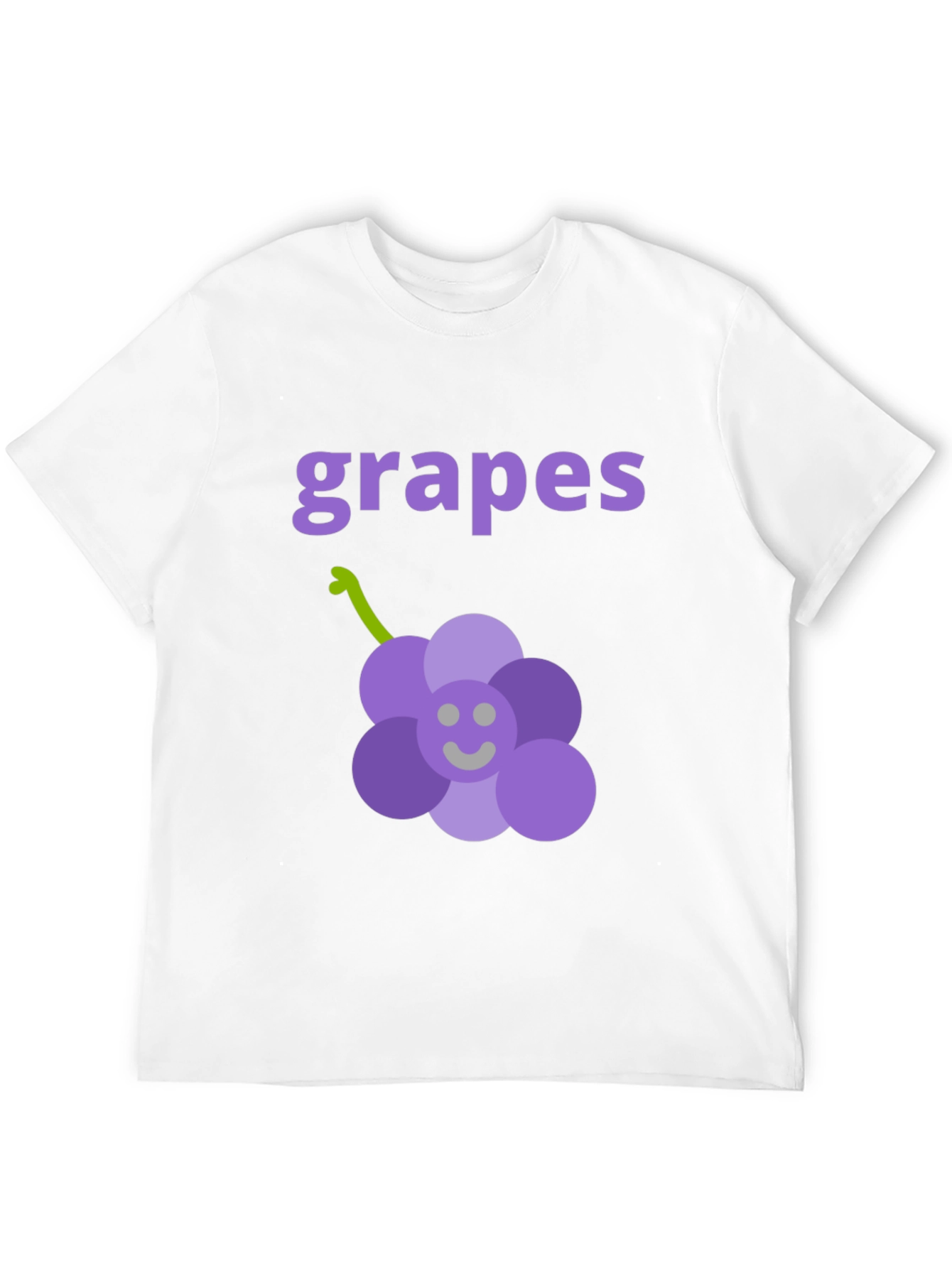 Black Cute Grapes Graphic Black T-Shirt view 12