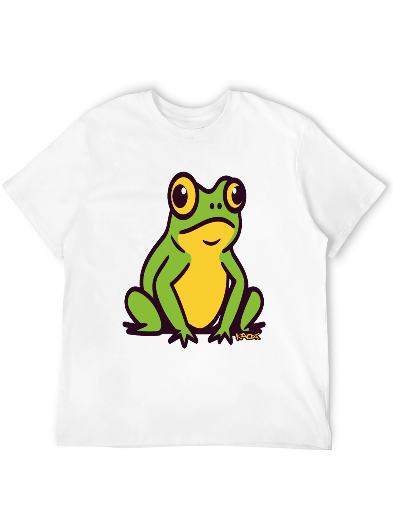 Black Frog Graphic Tee - Black Cotton T-Shirt view 12