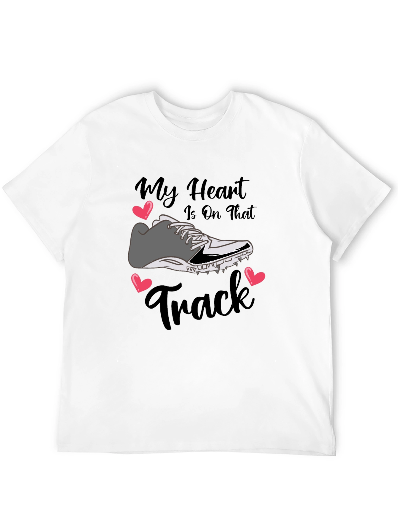 Black My Heart Is On That Track T-Shirt view 12
