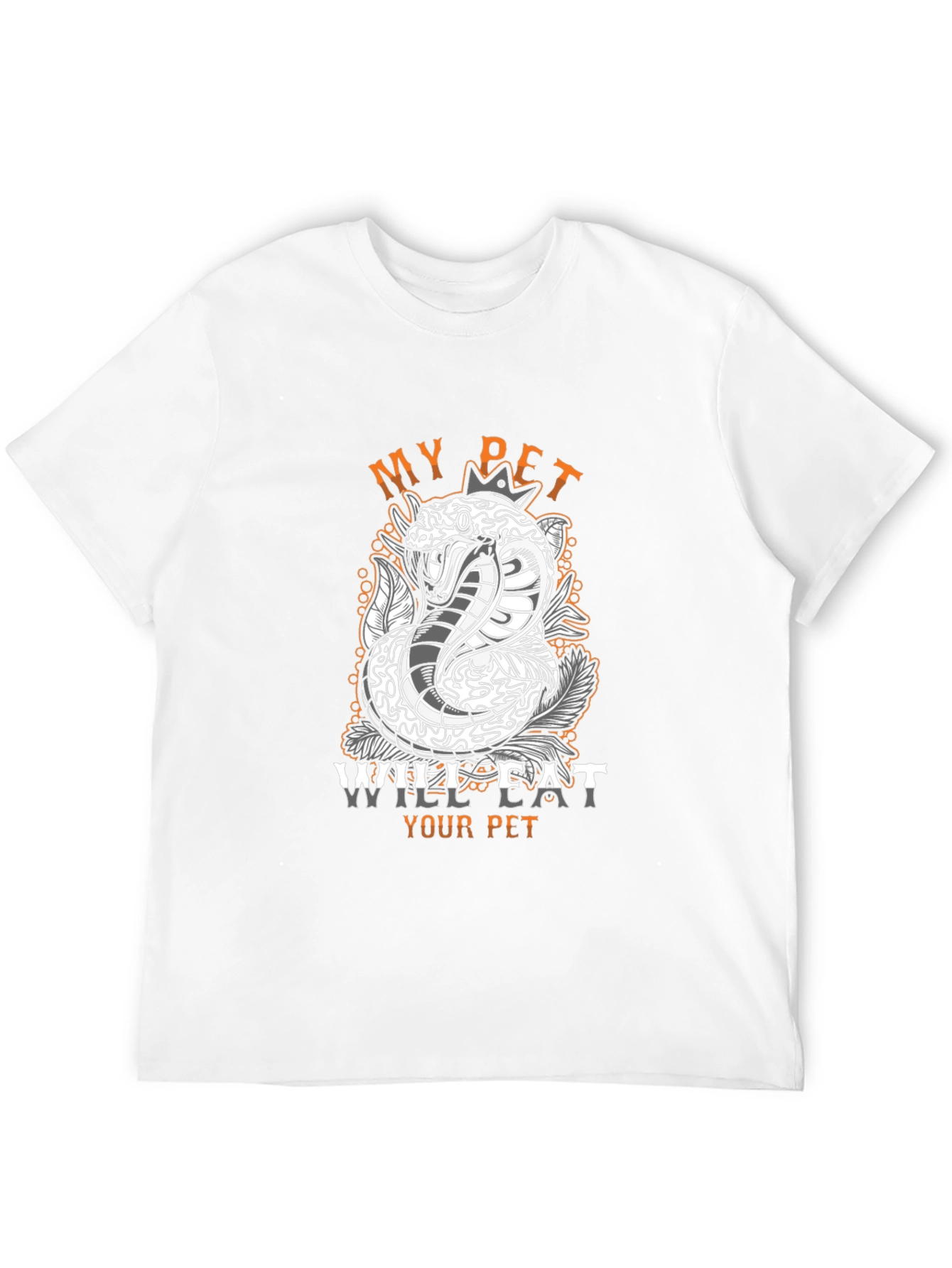 Black My Pet Will Eat Your Pet T-Shirt view 12
