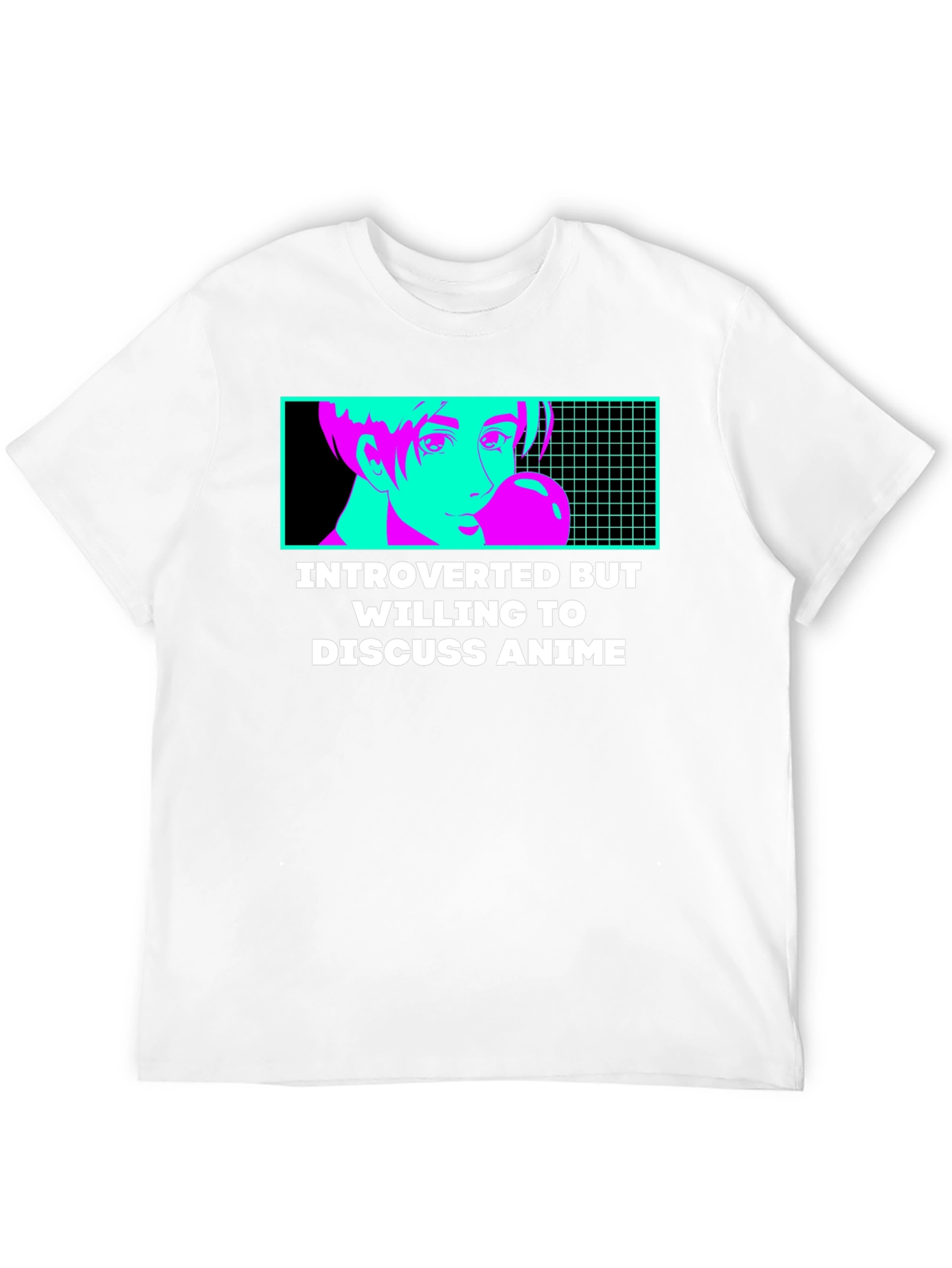 Black Introverted Anime Lover T-Shirt view 12