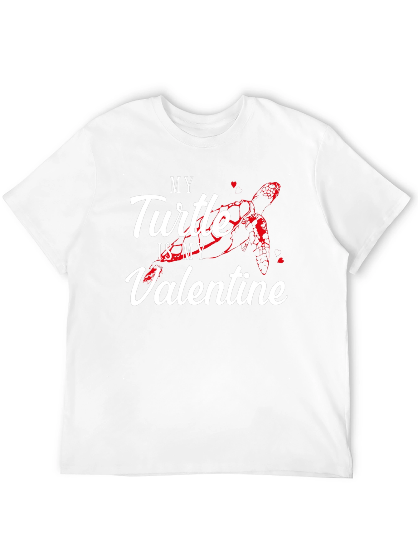 Black My Turtle is My Valentine T-Shirt view 12