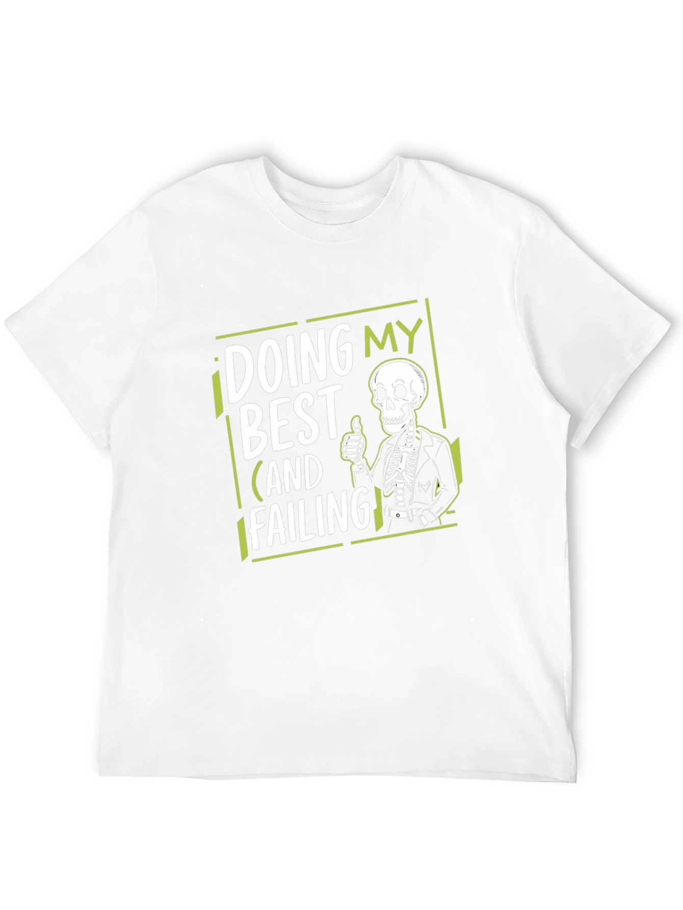 Black Doing My Best Skeleton Graphic Tee view 12