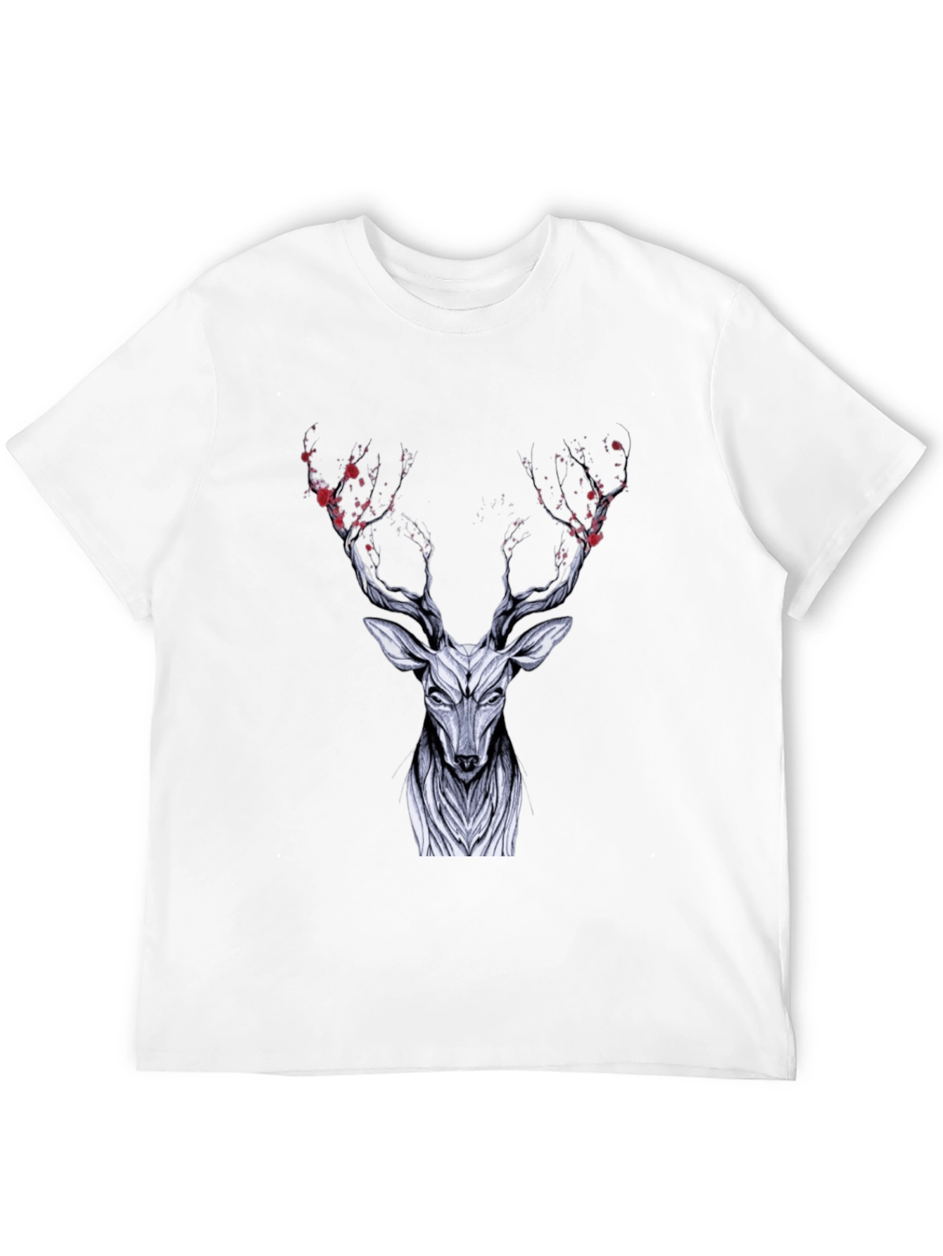 Black Deer Graphic Black T-Shirt view 12