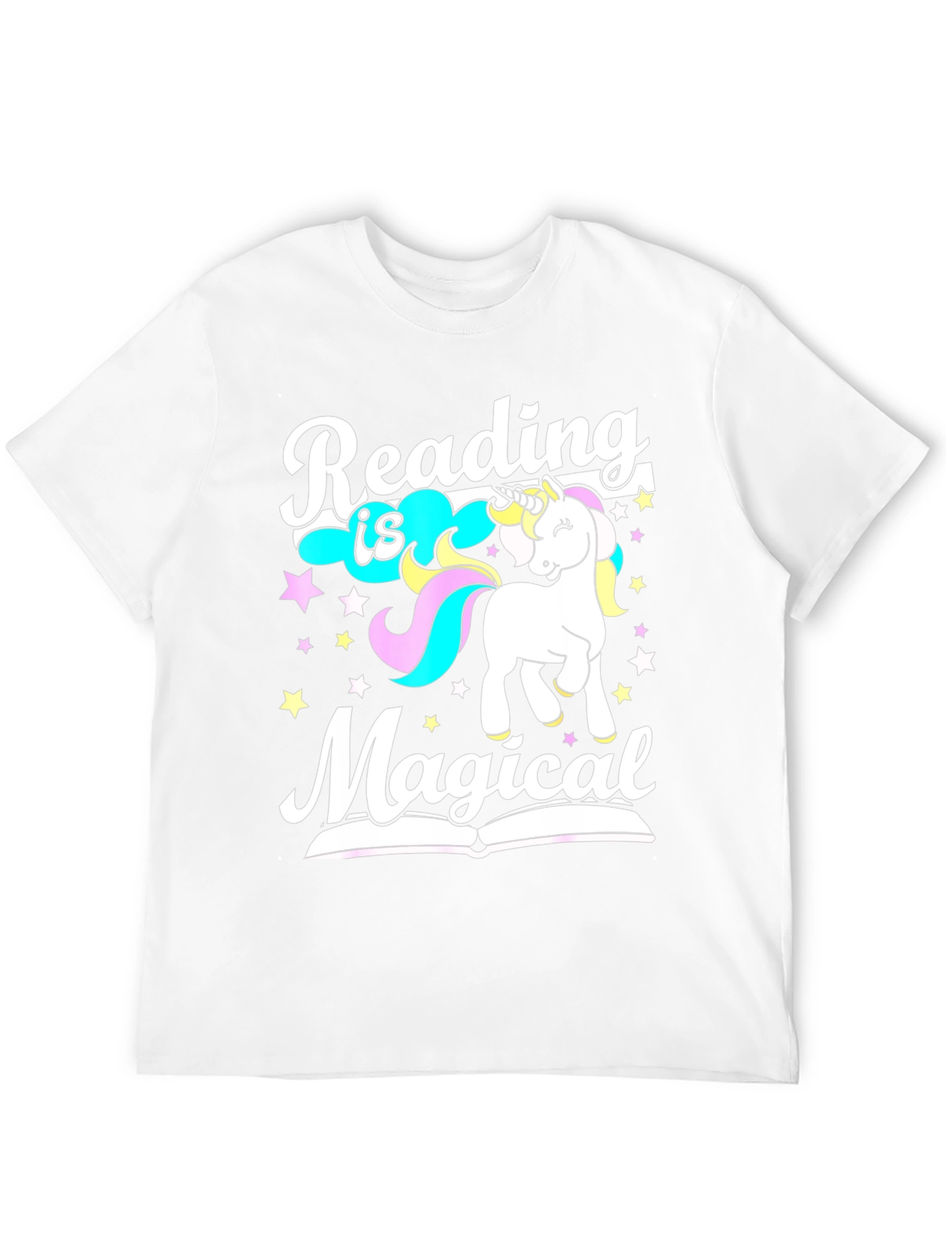 Black Reading is Magical Unicorn Graphic Tee view 12