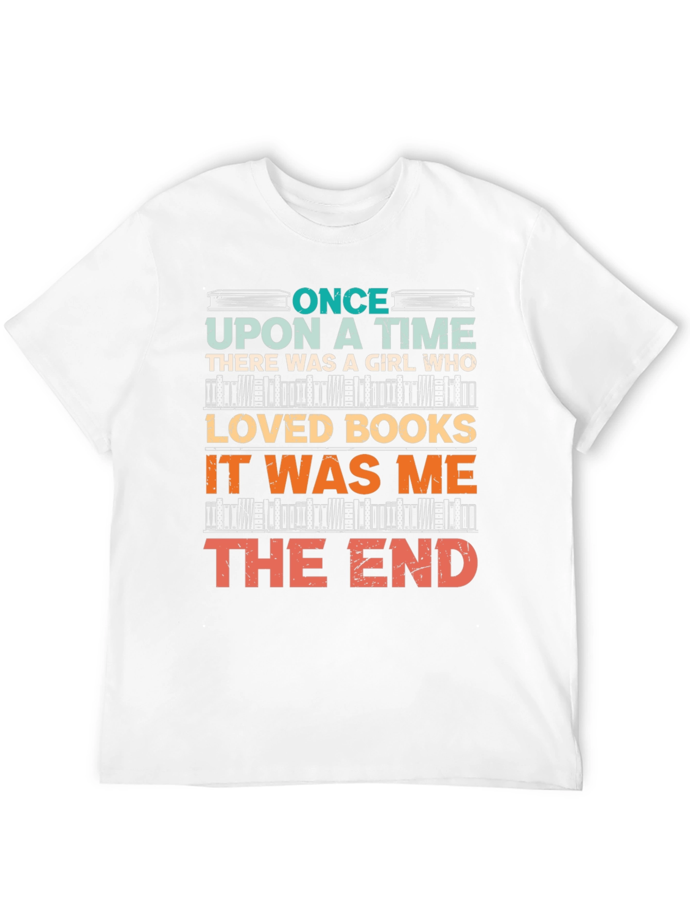 Black Book Lover T-Shirt - Once Upon a Time Girl Who Loved Books view 12