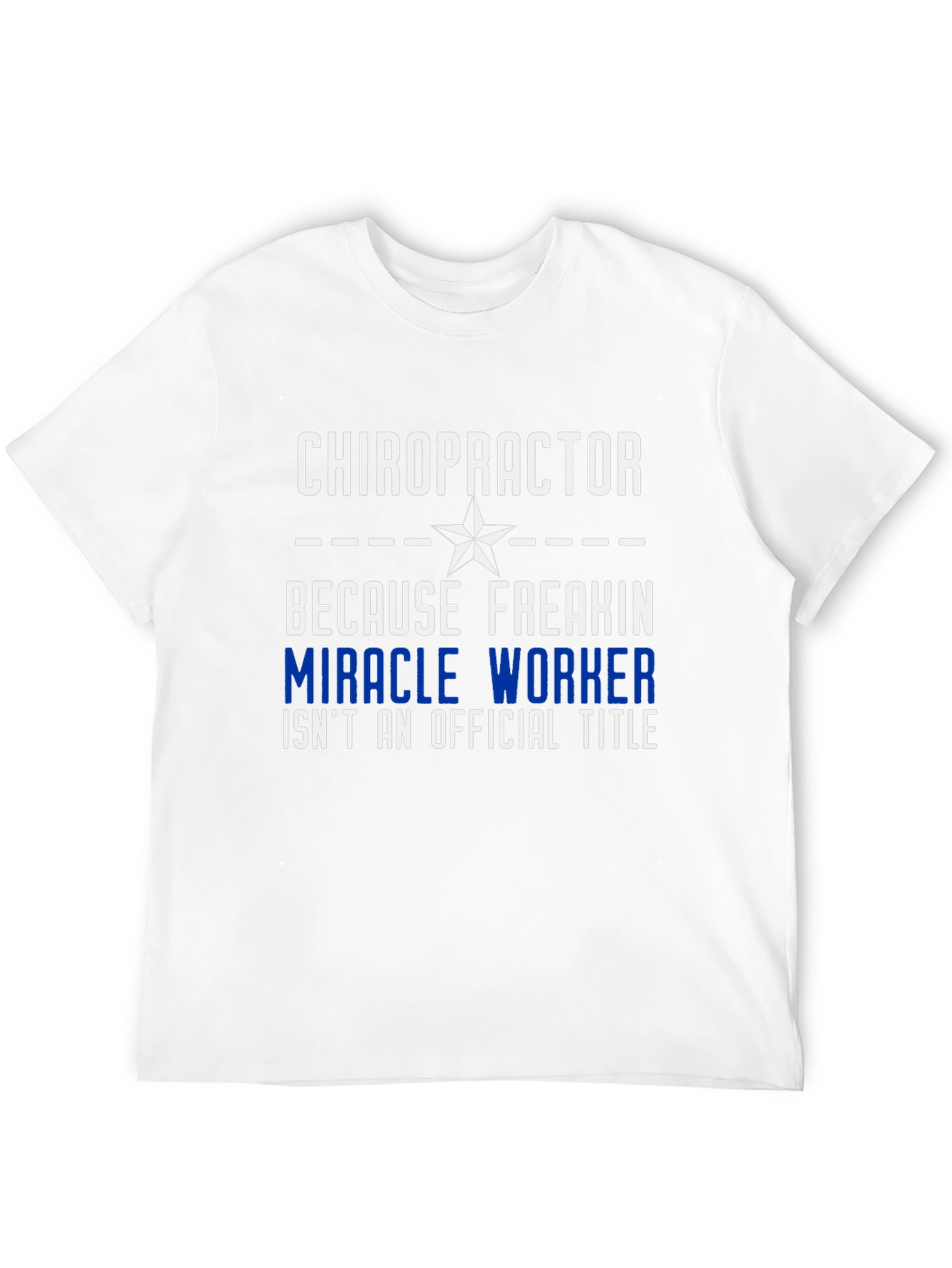 Black Chiropractor Miracle Worker Graphic Tee view 12