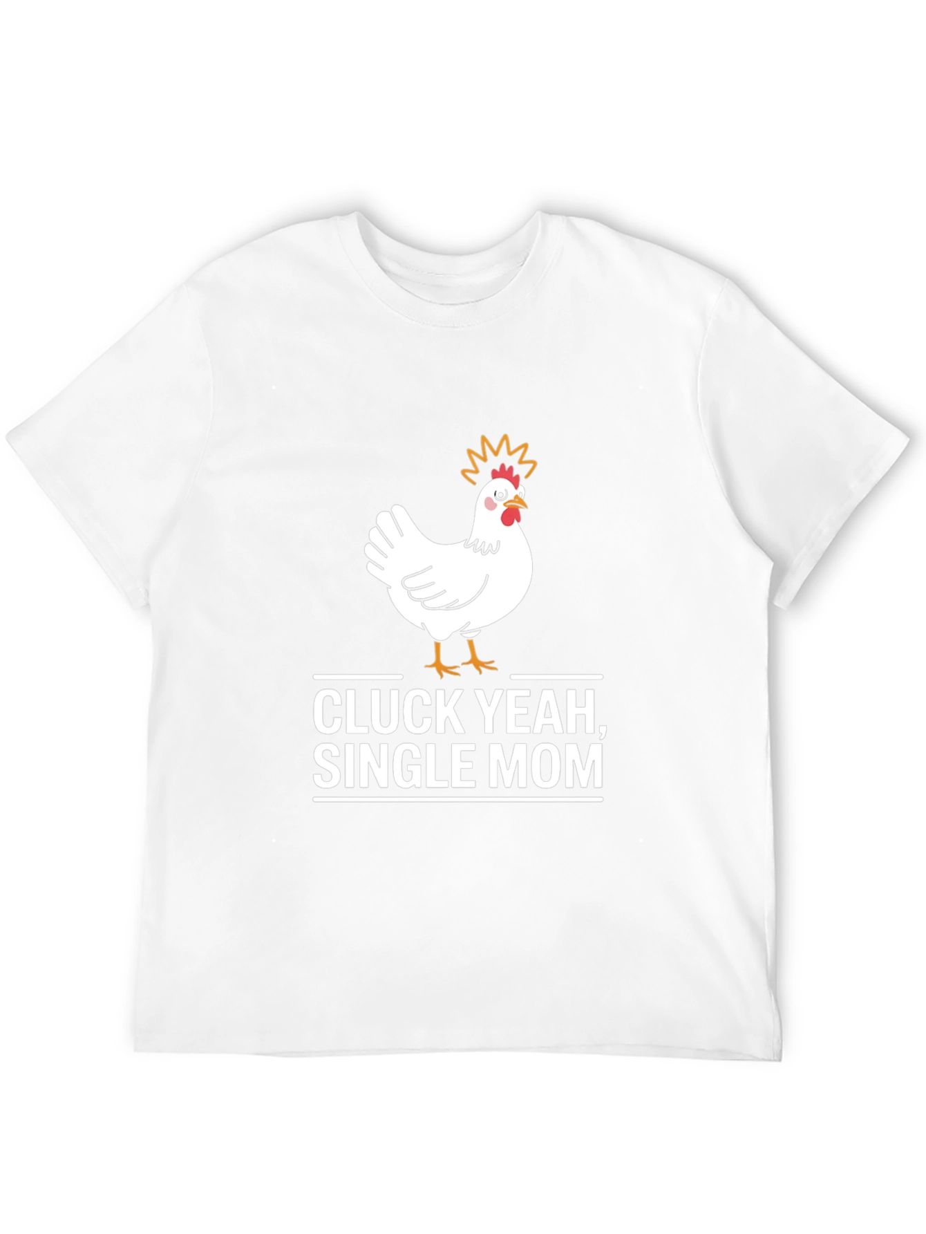 Black Cluck Yeah Single Mom Graphic T-Shirt view 12