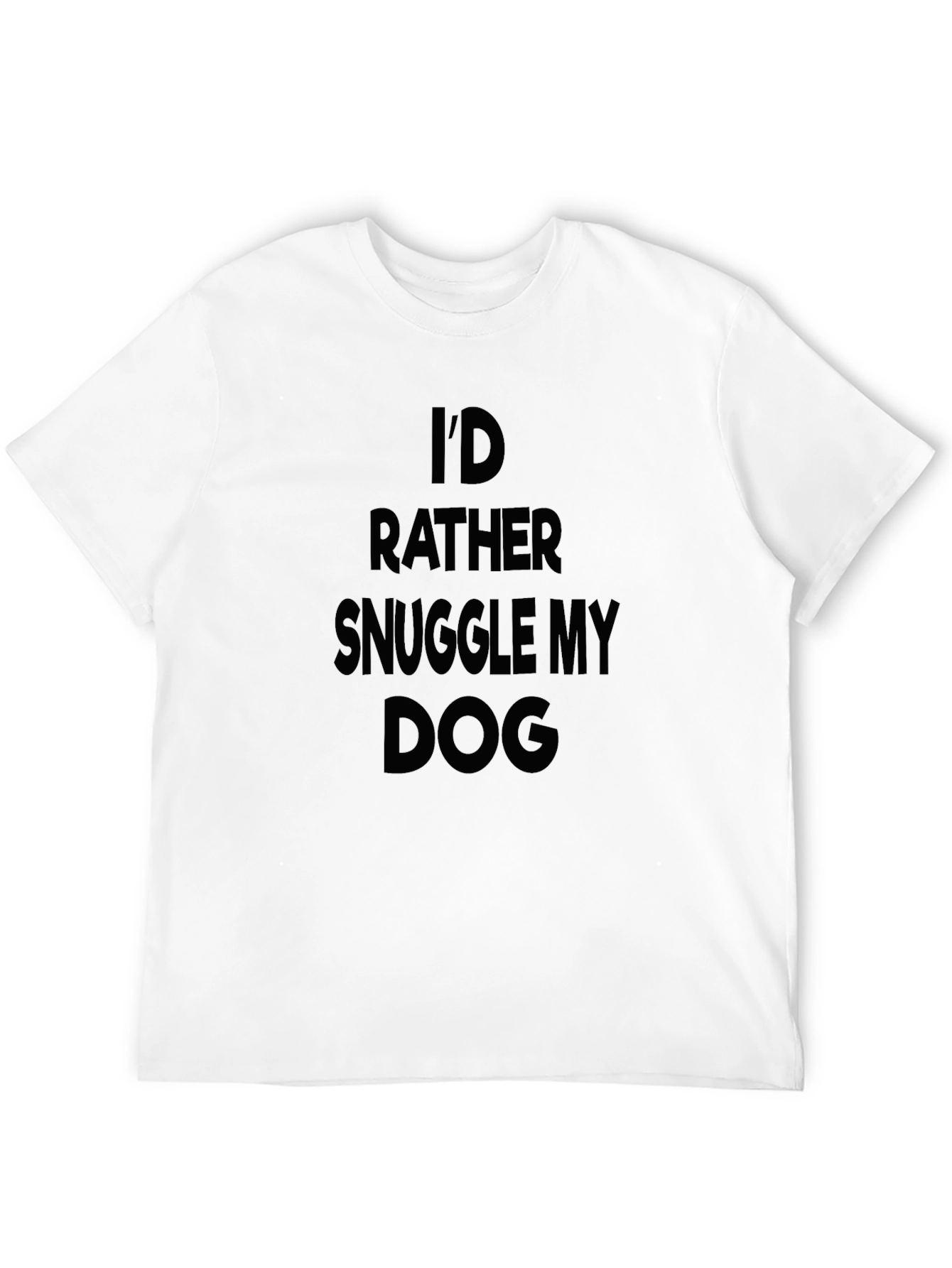 Black Snuggle My Dog Black Tee view 12