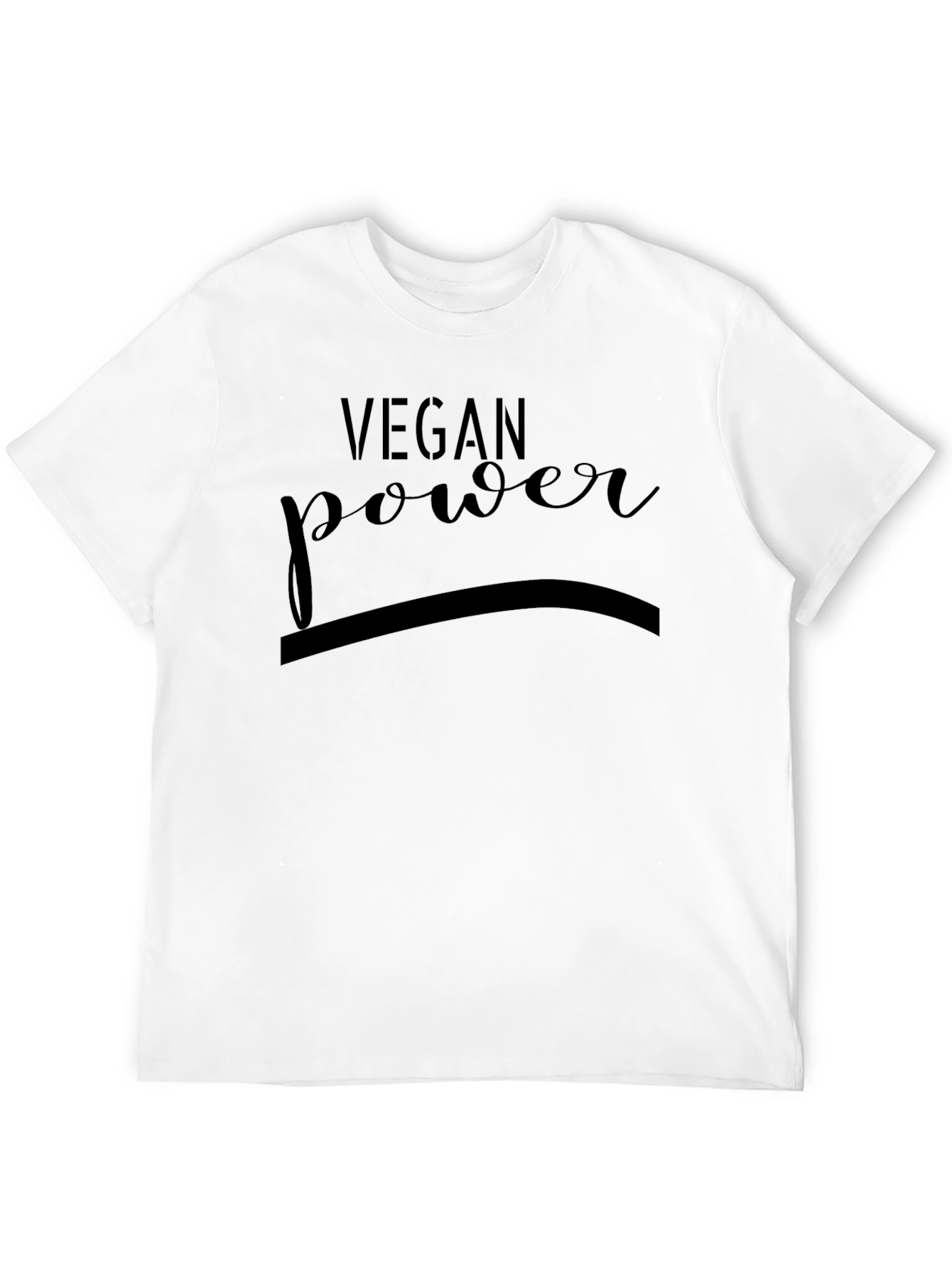 Black Vegan Power Black T-Shirt - Stylish & Comfortable view 12