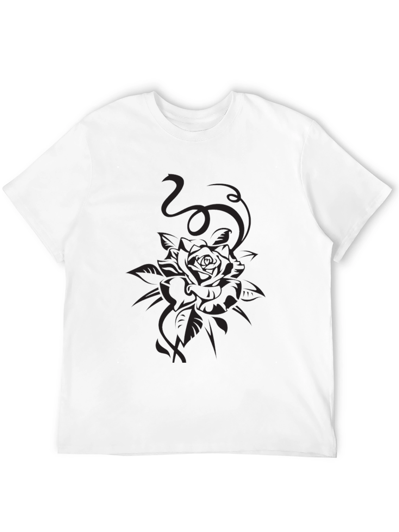 Black Black Rose Graphic Tee - Stylish Menswear view 12