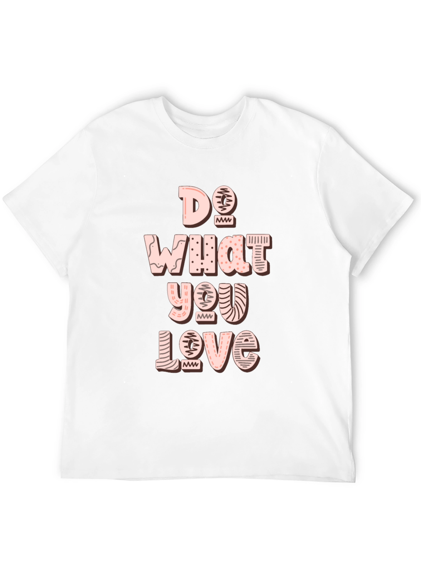 Black Do What You Love Graphic Tee - Black Cotton Casual T-Shirt view 12