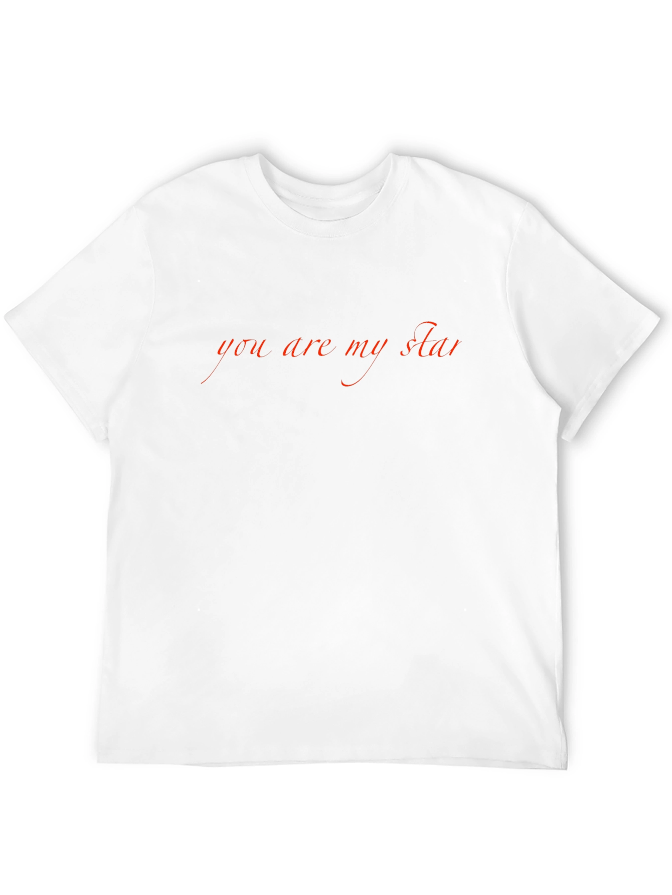 Black You Are My Star Graphic Tee - Soft Black Cotton T-Shirt view 12