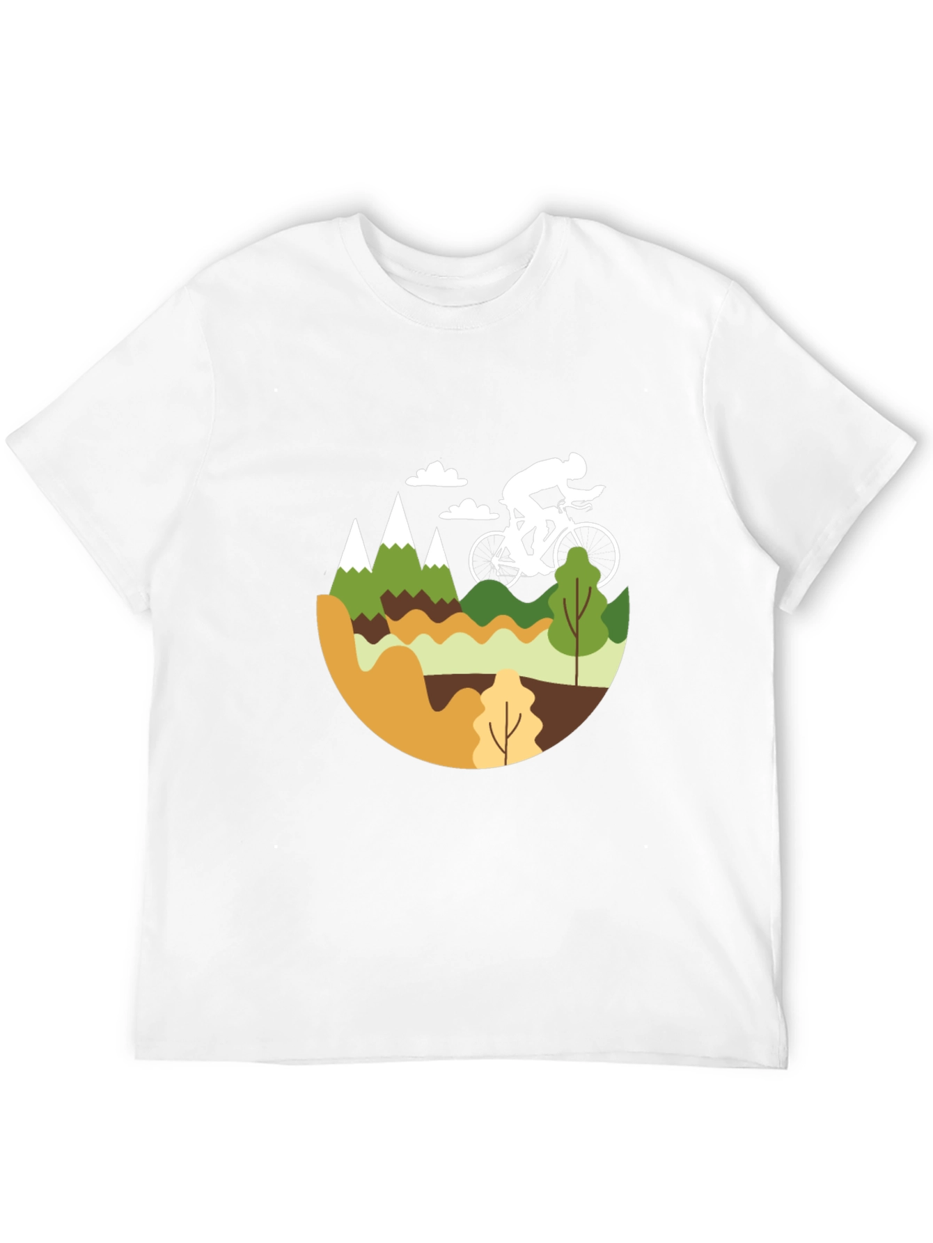 Black Mountain Biking Graphic Tee - Black Cotton Blend view 12