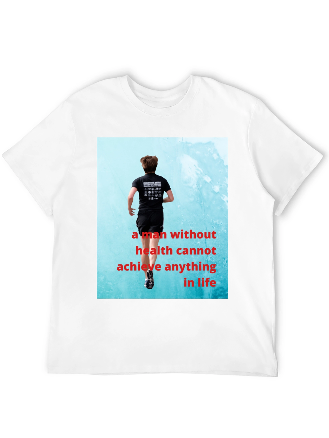 Black Health Motivation T-Shirt view 12