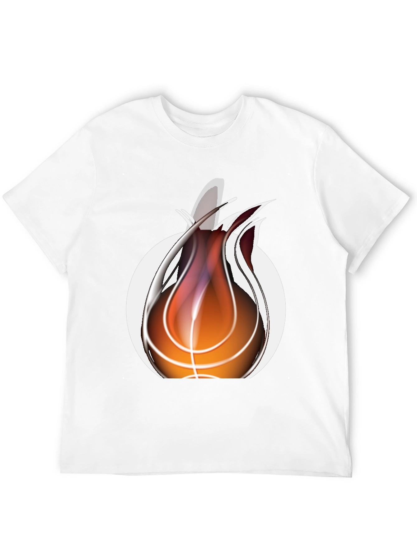 Black Fiery Basketball Graphic Tee - Cool Sportswear view 12