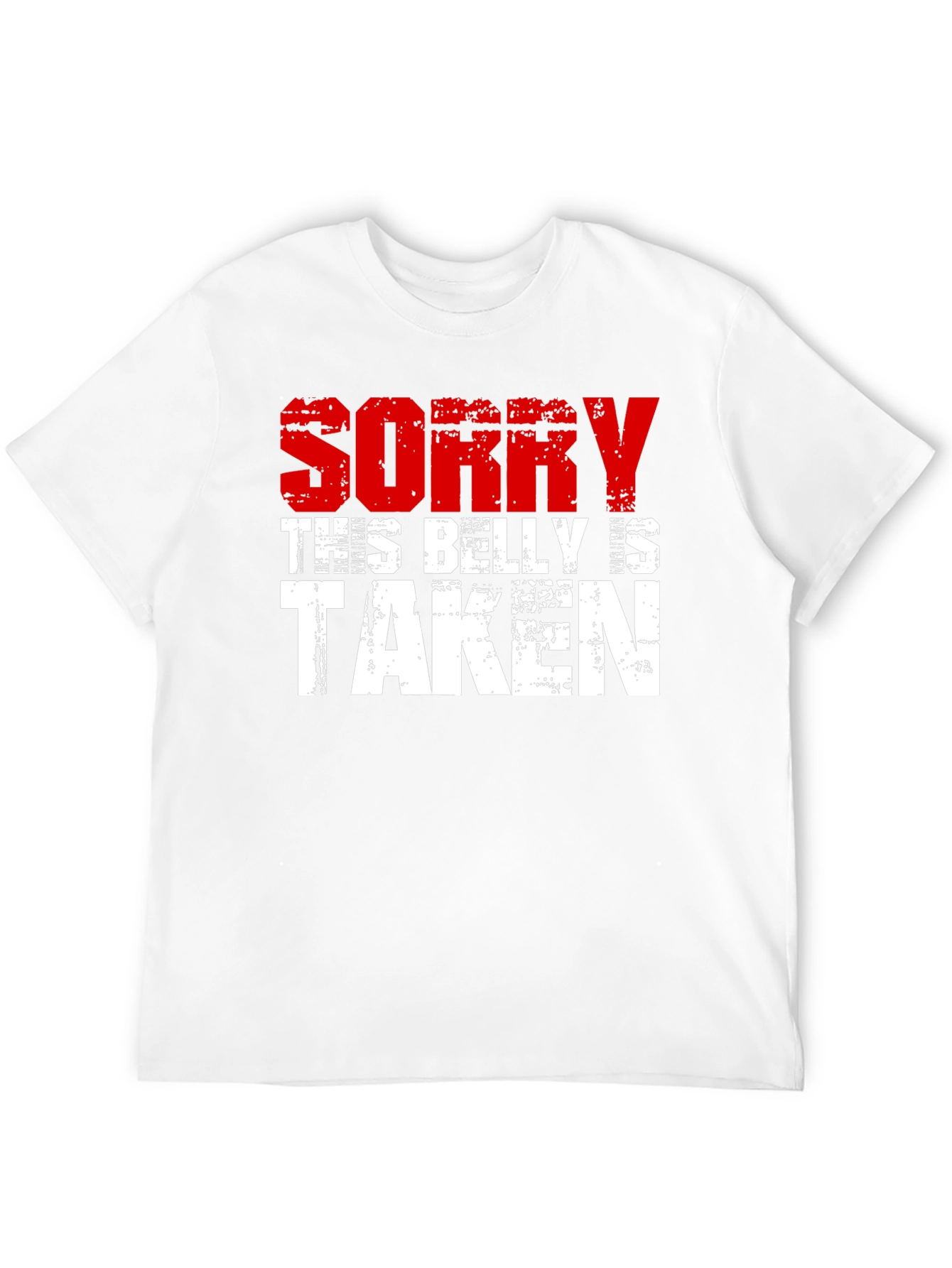 Black Sorry This Belly Is Taken Graphic Tee view 12