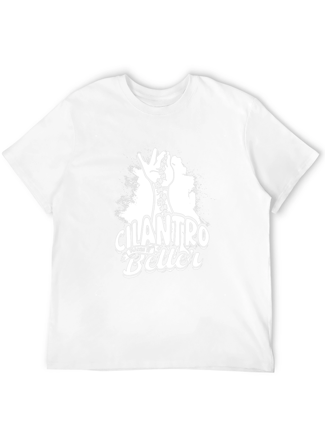 Black Cilantro Makes It Better Graphic T-Shirt view 12