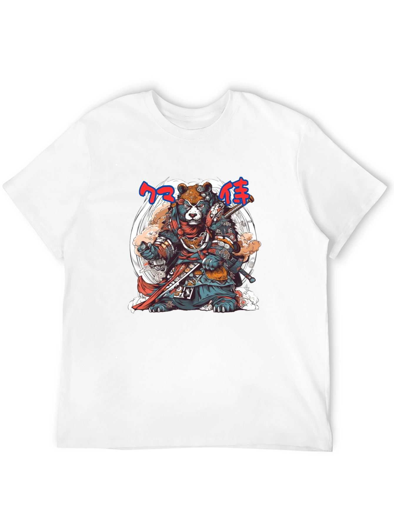Samurai Bear Graphic Tee - Unique Design - 12